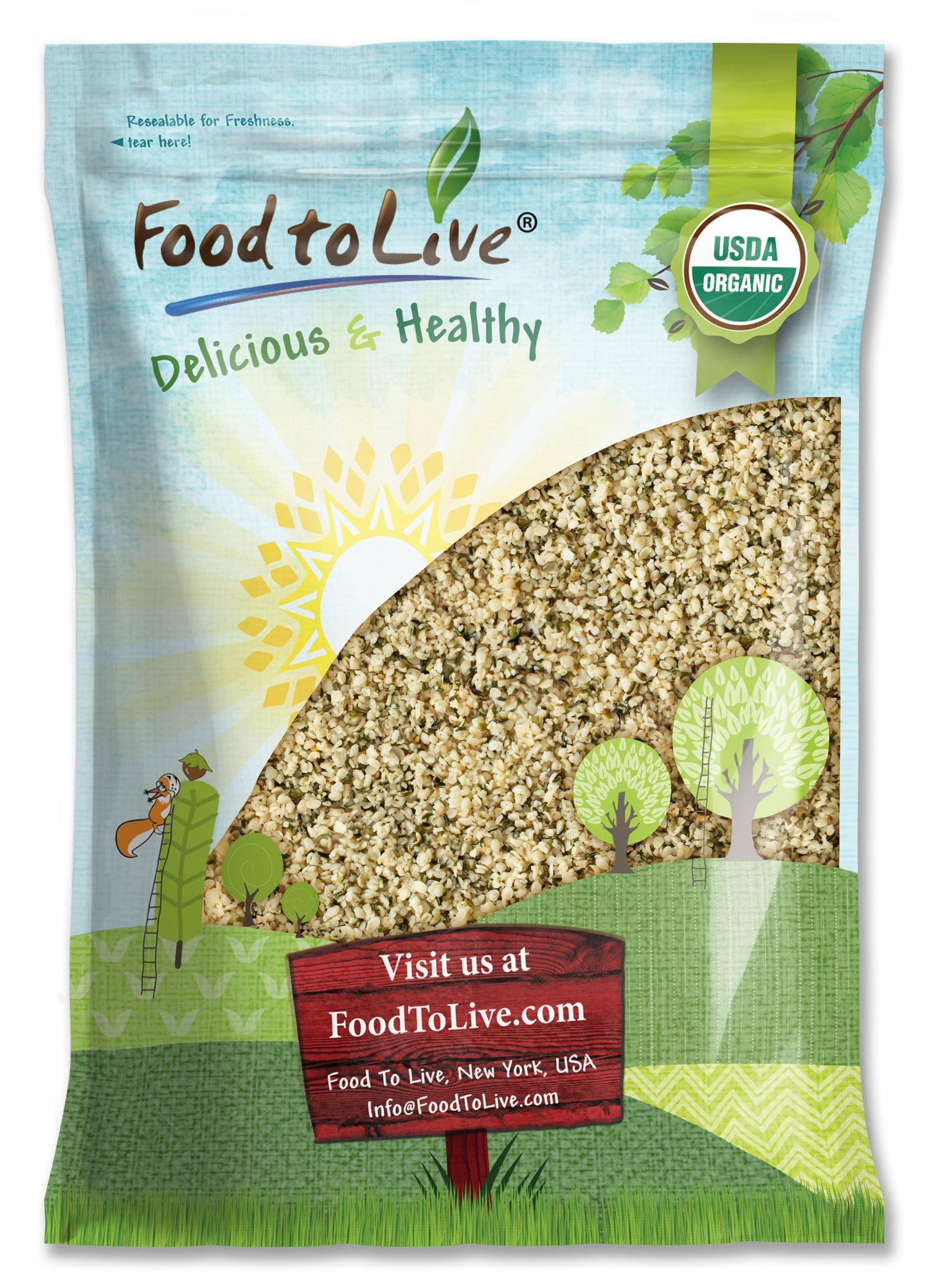 Organic Hemp Seeds - by Food To Live
