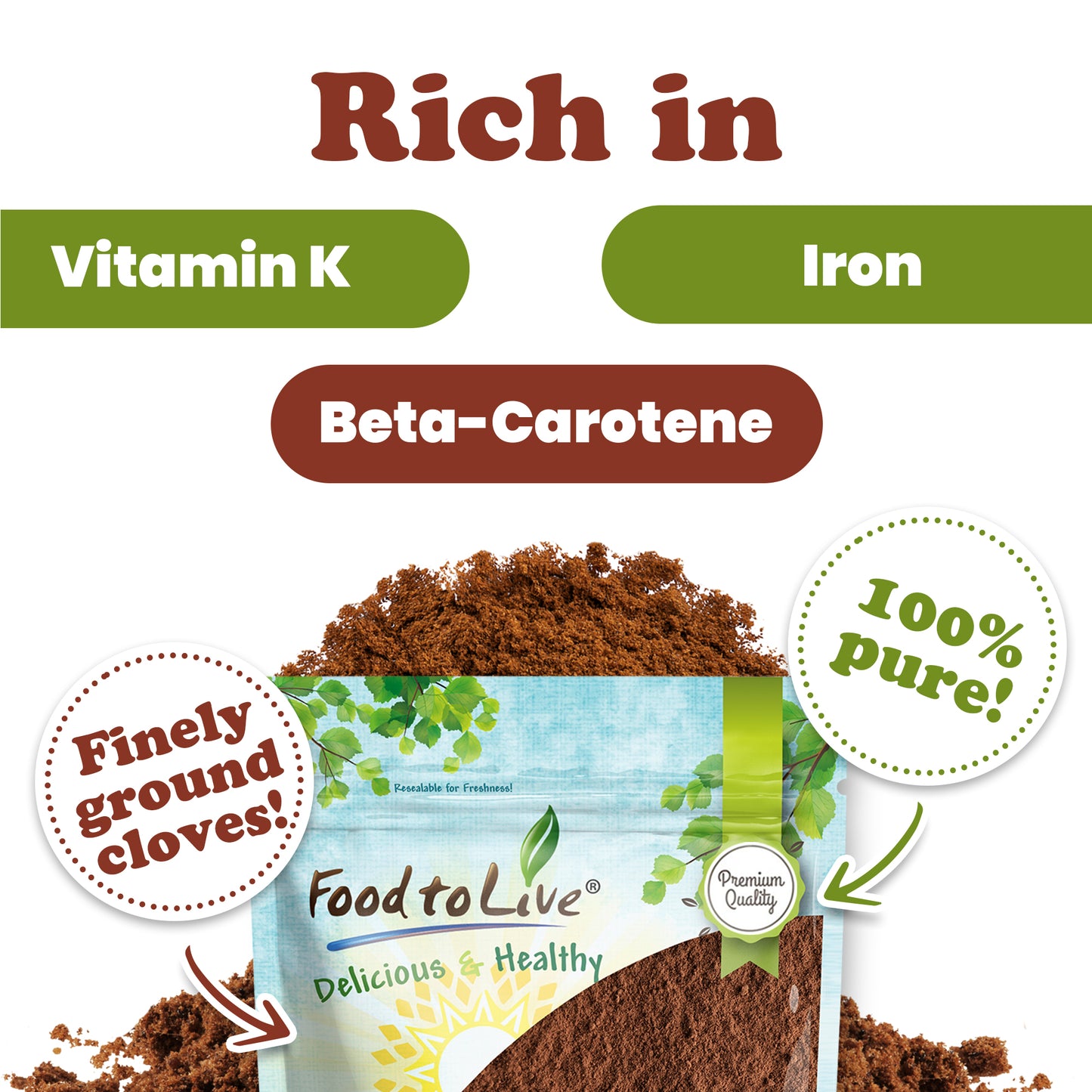 Clove Powder - by Food To Live