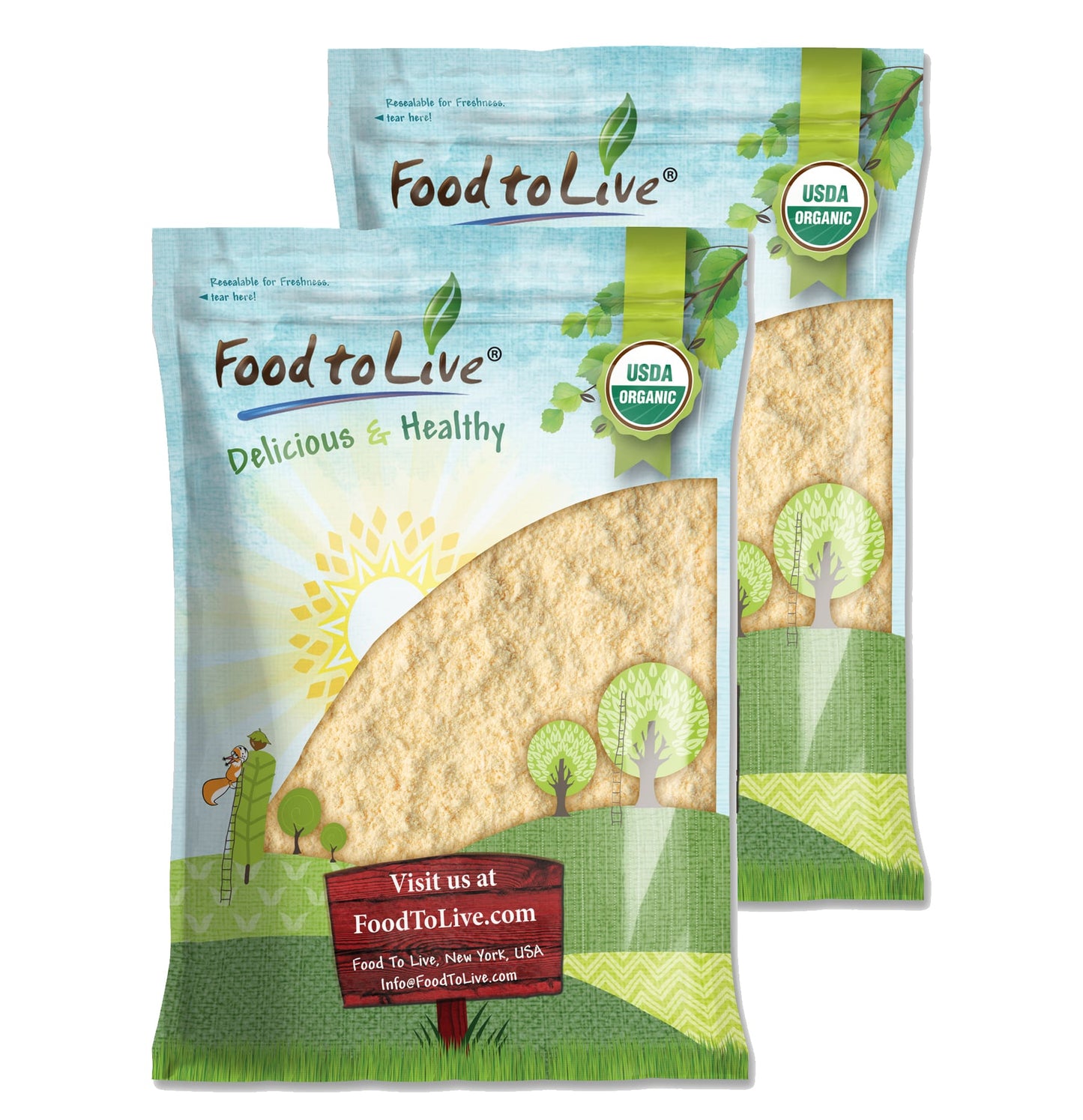 Organic Pea Protein Powder - by Food To Live