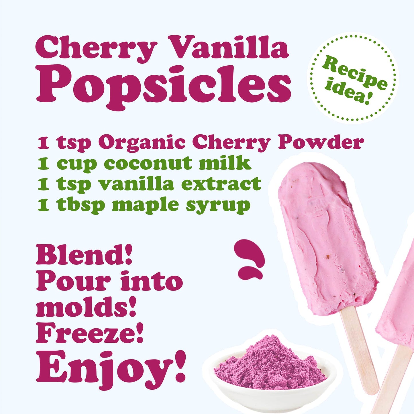 Organic Cherry Juice Powder - by Food To Live