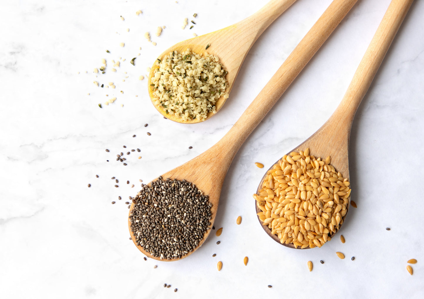 Organic Chia, Flax, and Hemp Seeds Mix – A Non-GMO Blend of Seeds, Vegan, Bulk