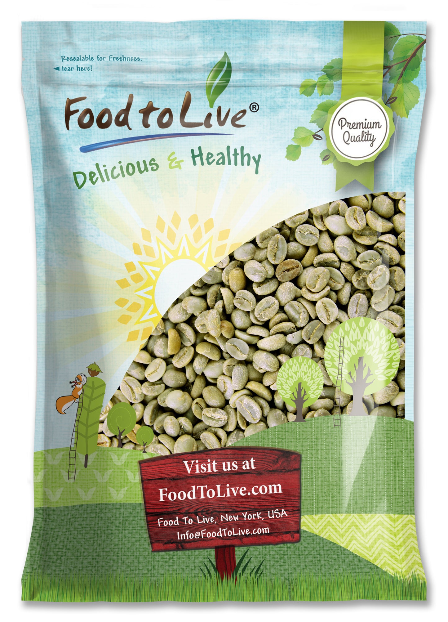 Organic Honduran Arabica Green Beans - by Food to Live
