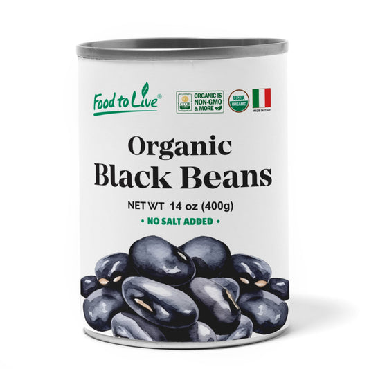 Organic Canned Black Beans - by Food To Live