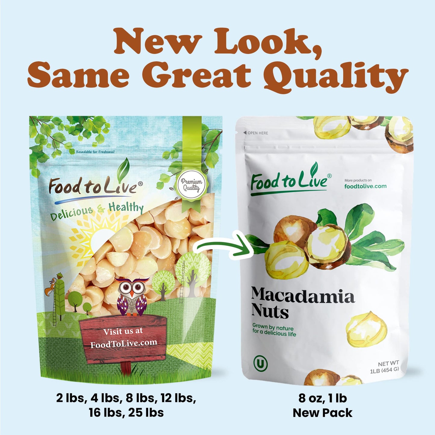 Macadamia Nut Halves and Pieces - by Food To Live