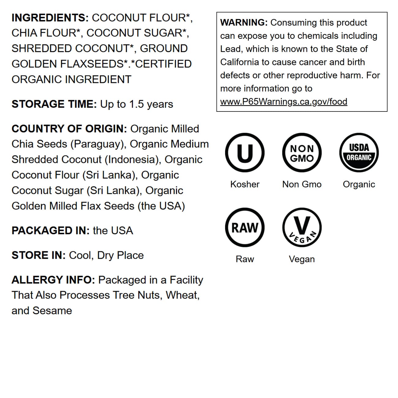 Organic Baking Ingredients in a Gift Box - by Food To Live