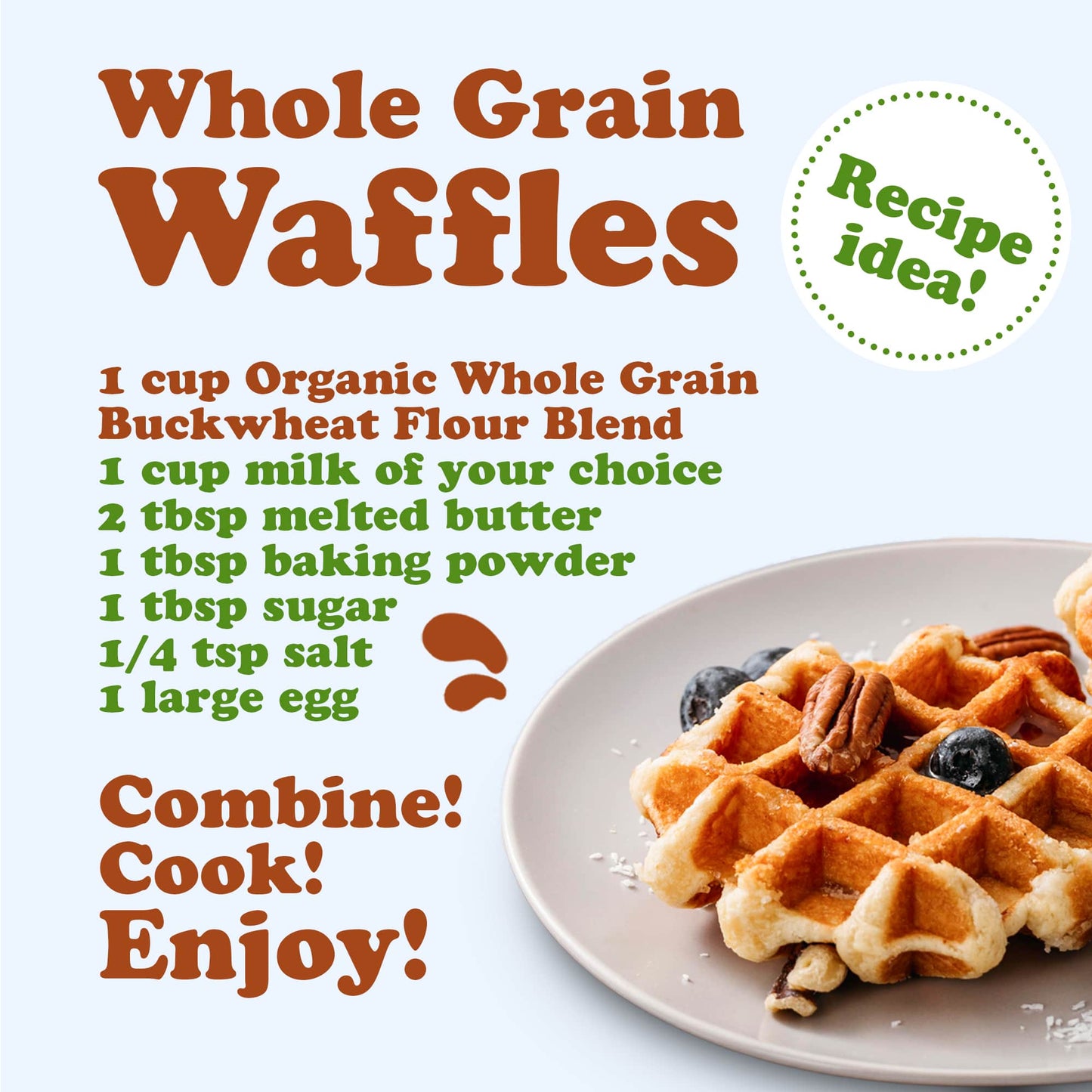 Organic Whole Grain Buckwheat Flour Blend - by Food To Live
