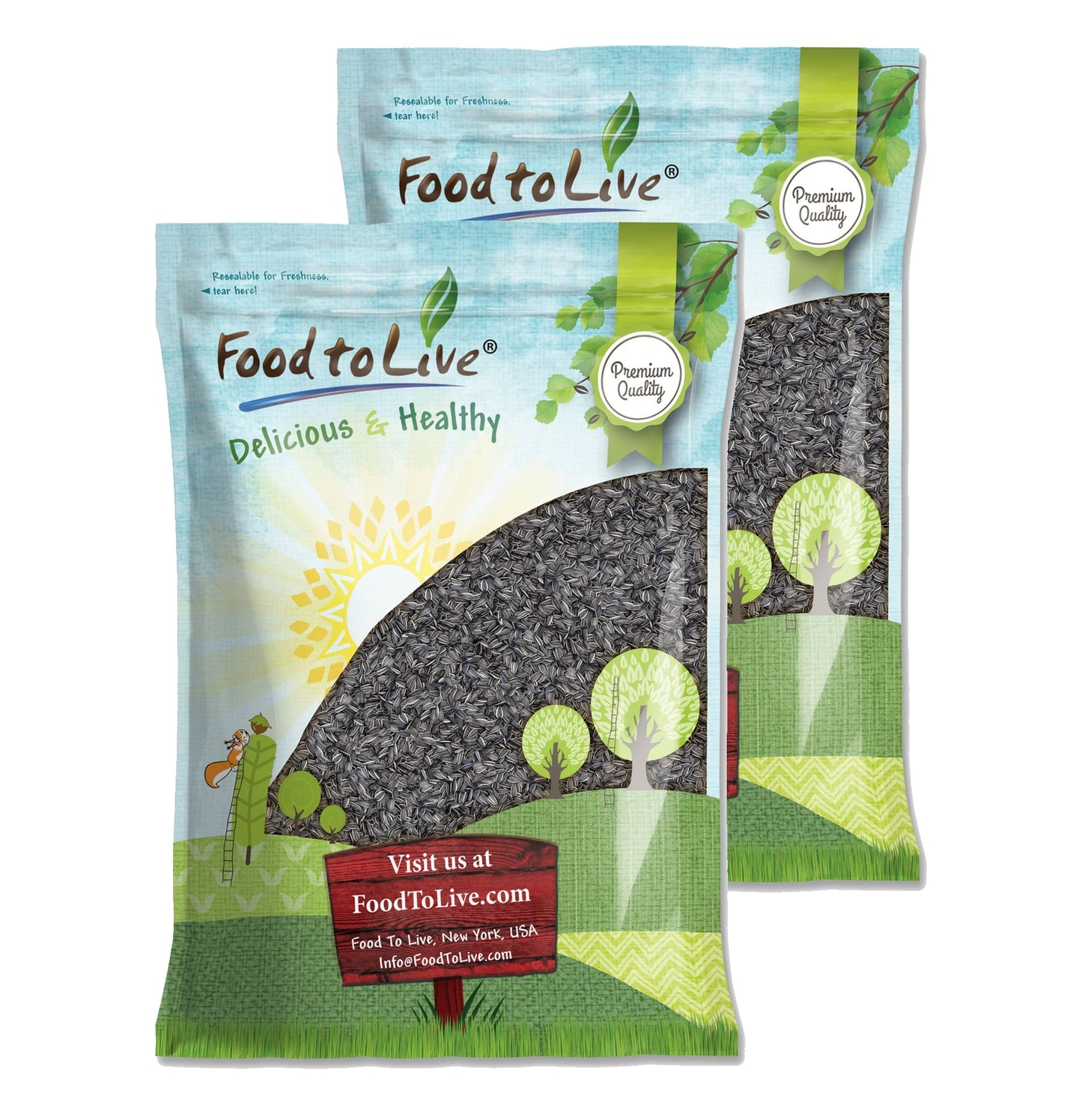 Raw Sunflower Seeds in Shell - by Food To Live
