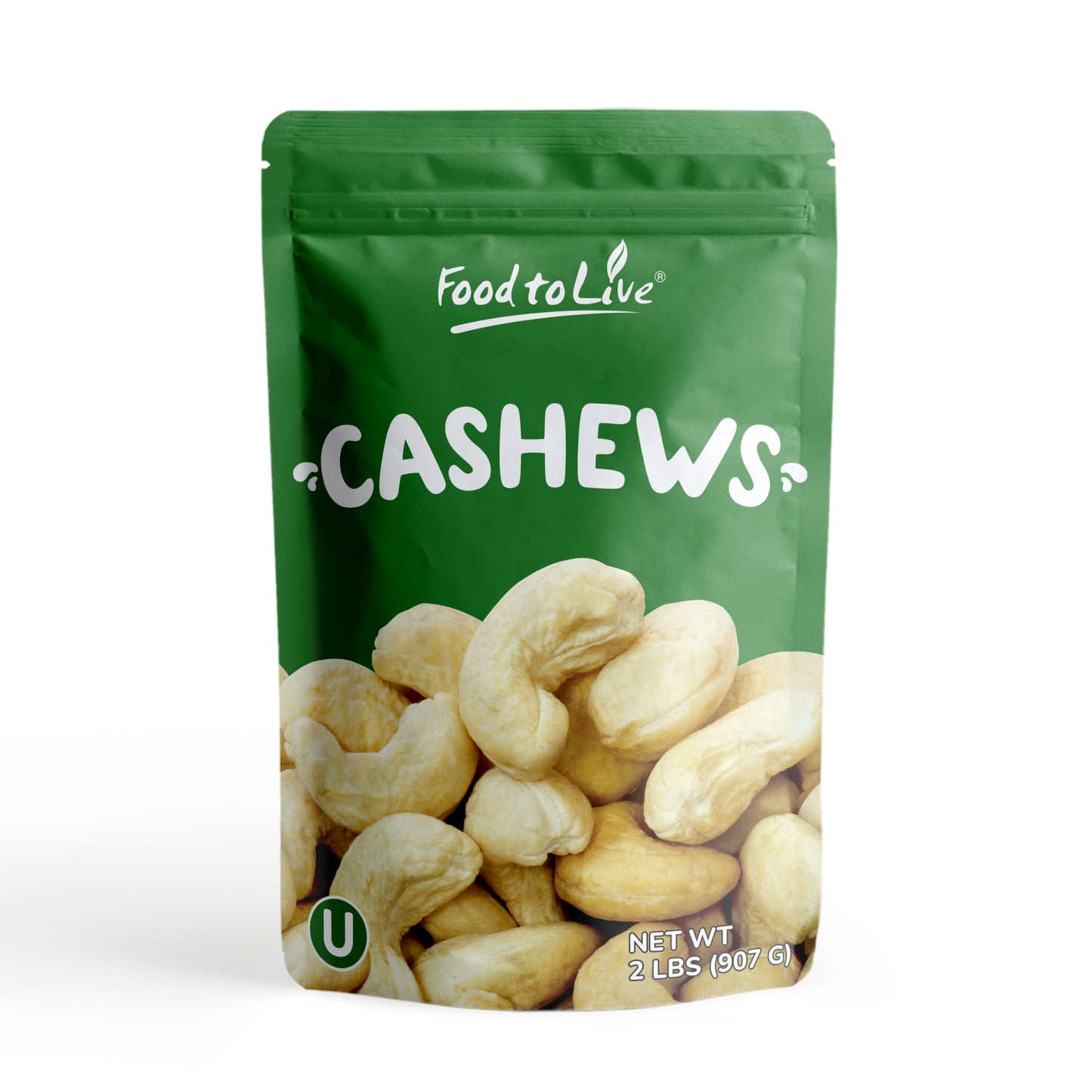 Dry Roasted Whole Cashews with Himalayan Salt - by Food To Live