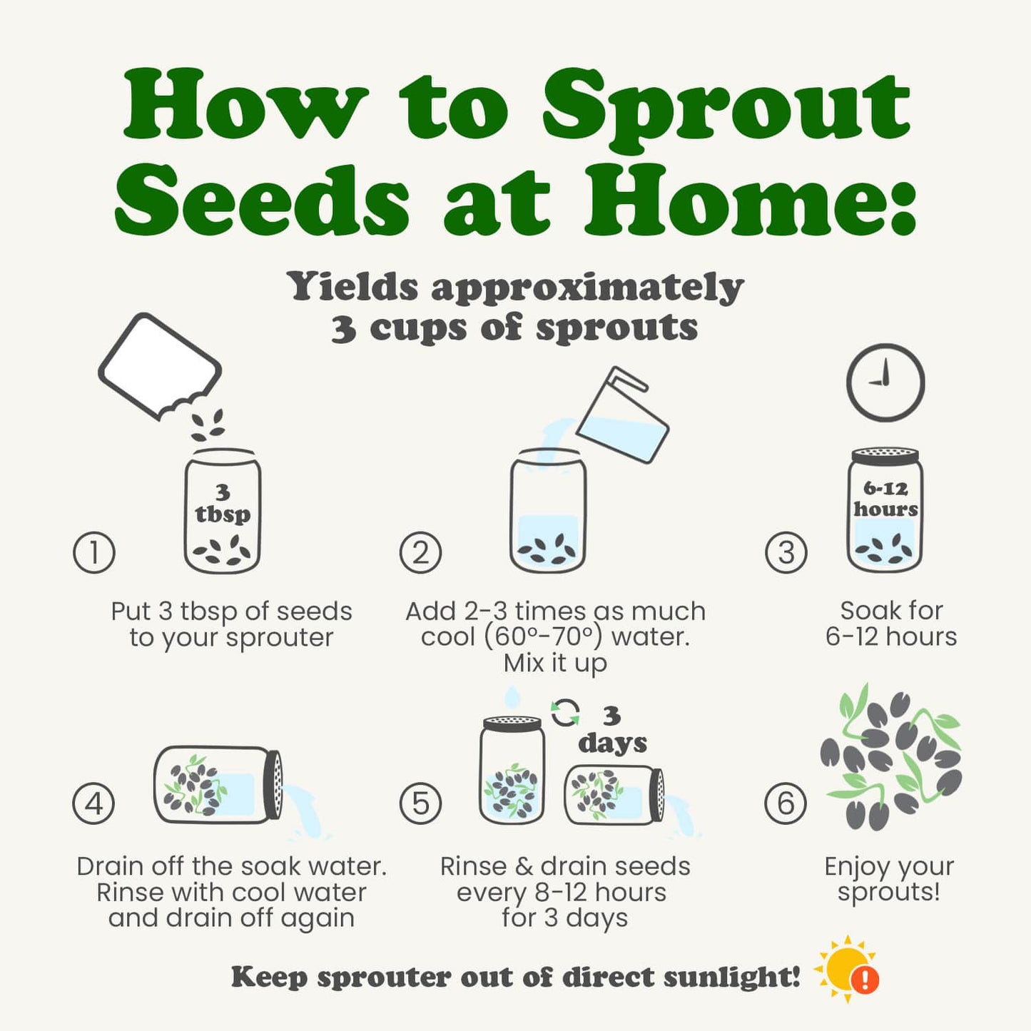 Clover Seeds for Sprouting - by Food To Live