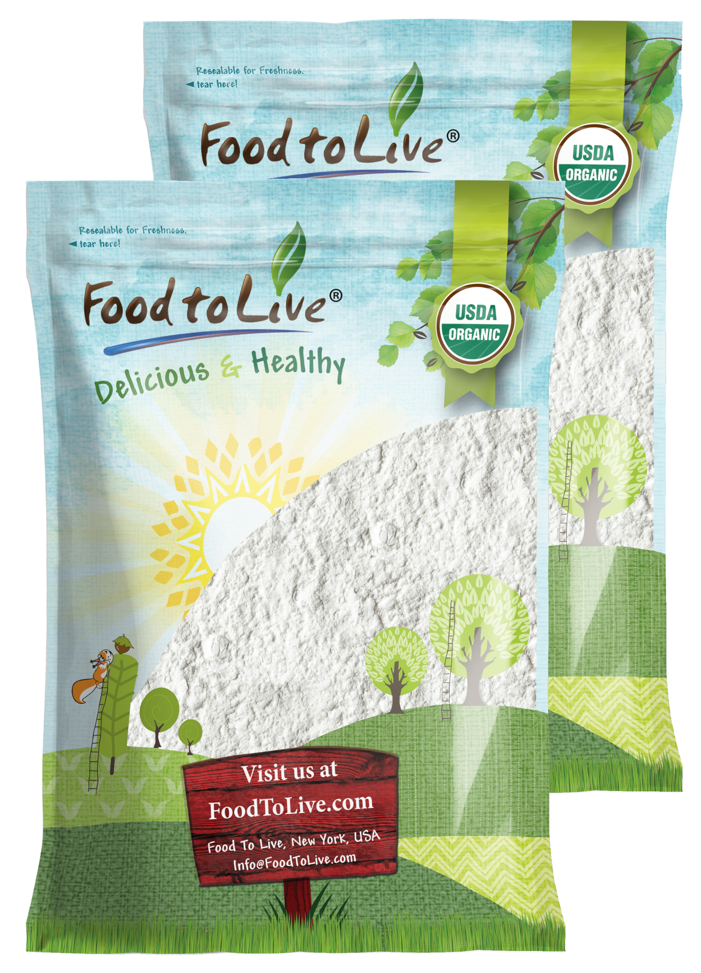 Organic Corn Starch - Non-GMO, Kosher, Vegan - by Food to Live