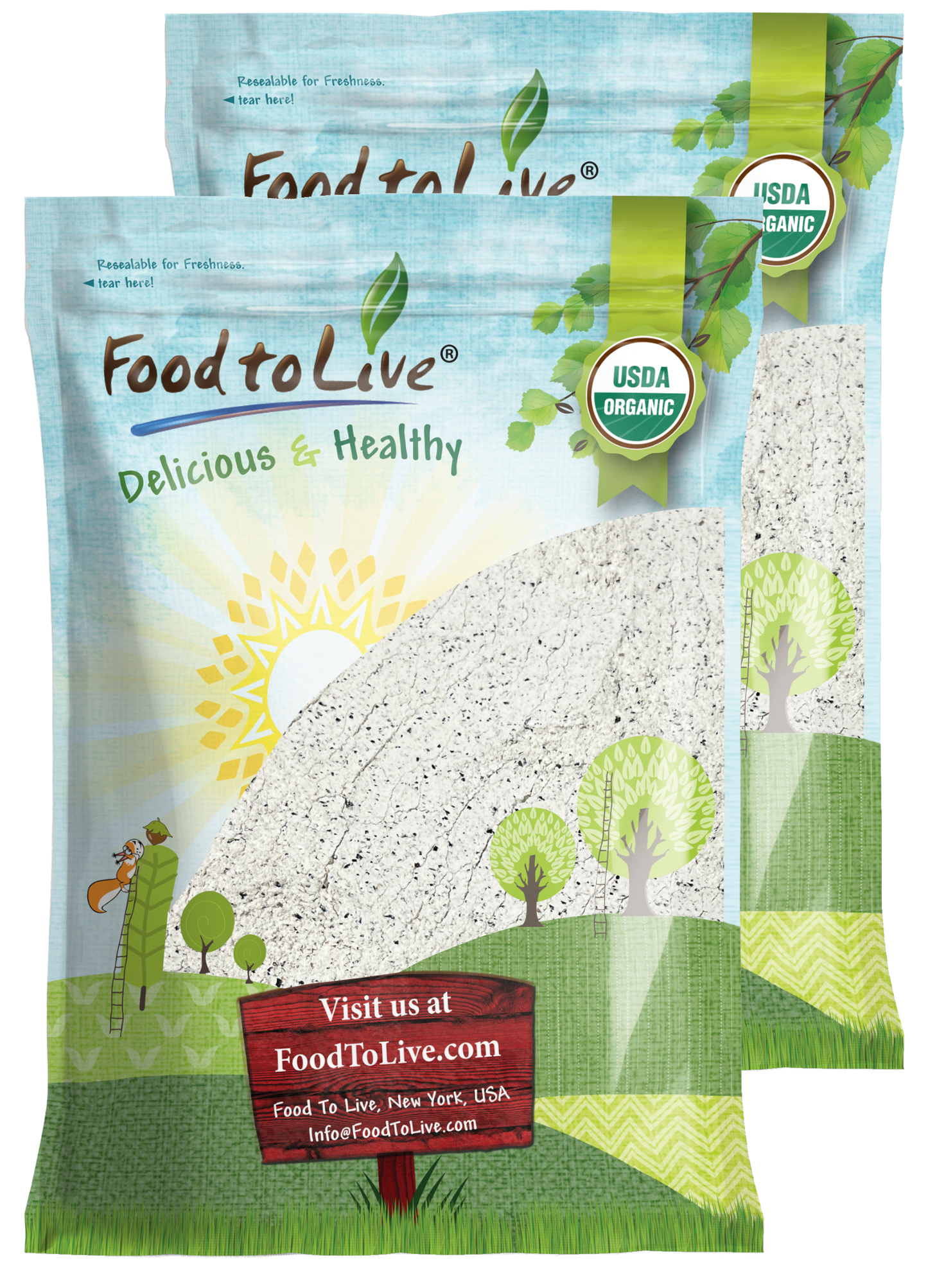 Organic Black Bean Flour – Keto, Non-GMO, Kosher, Vegan, Bulk – by Food to Live