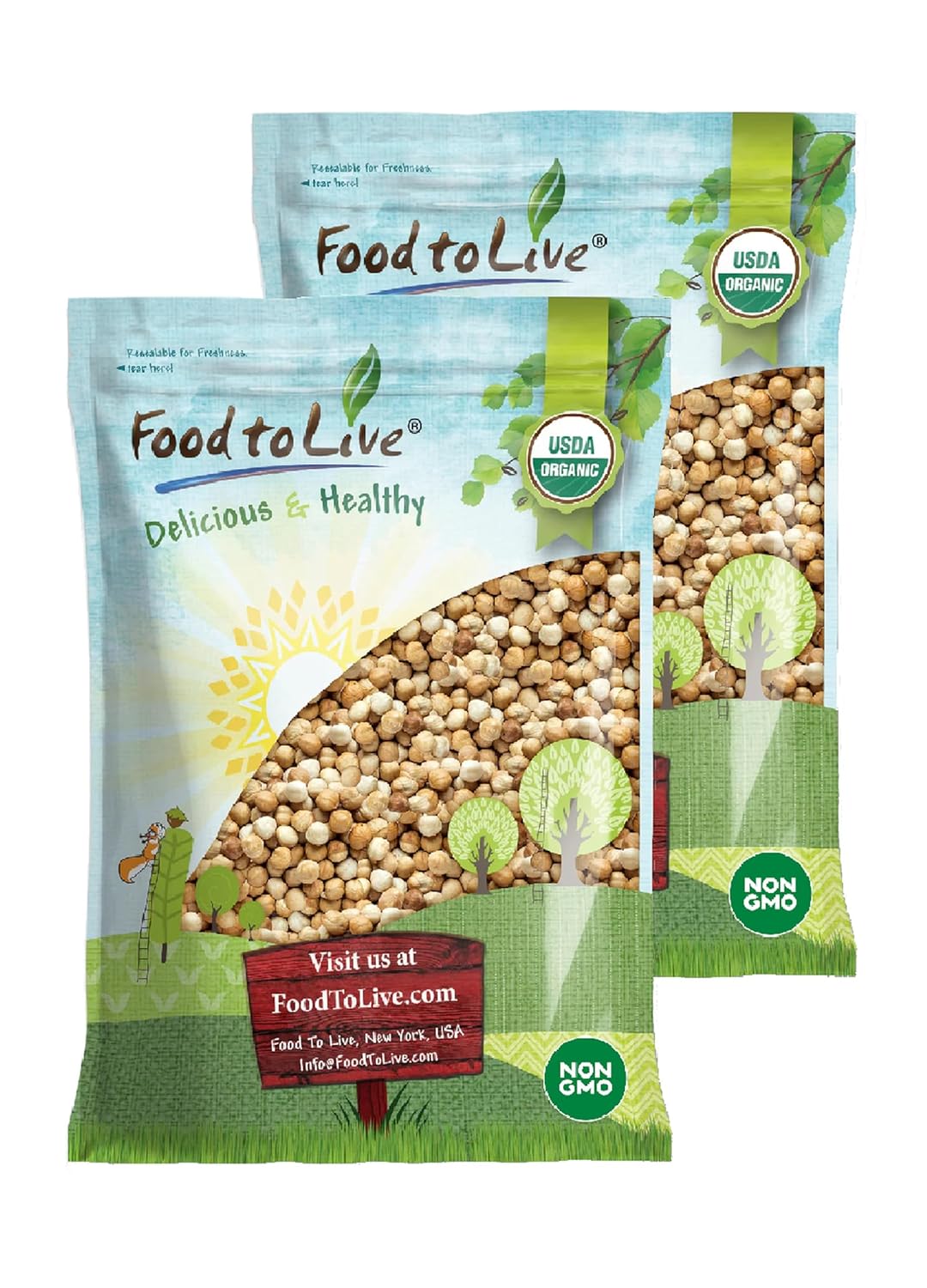 Organic Blanched Roasted Hazelnuts - by Food To Live
