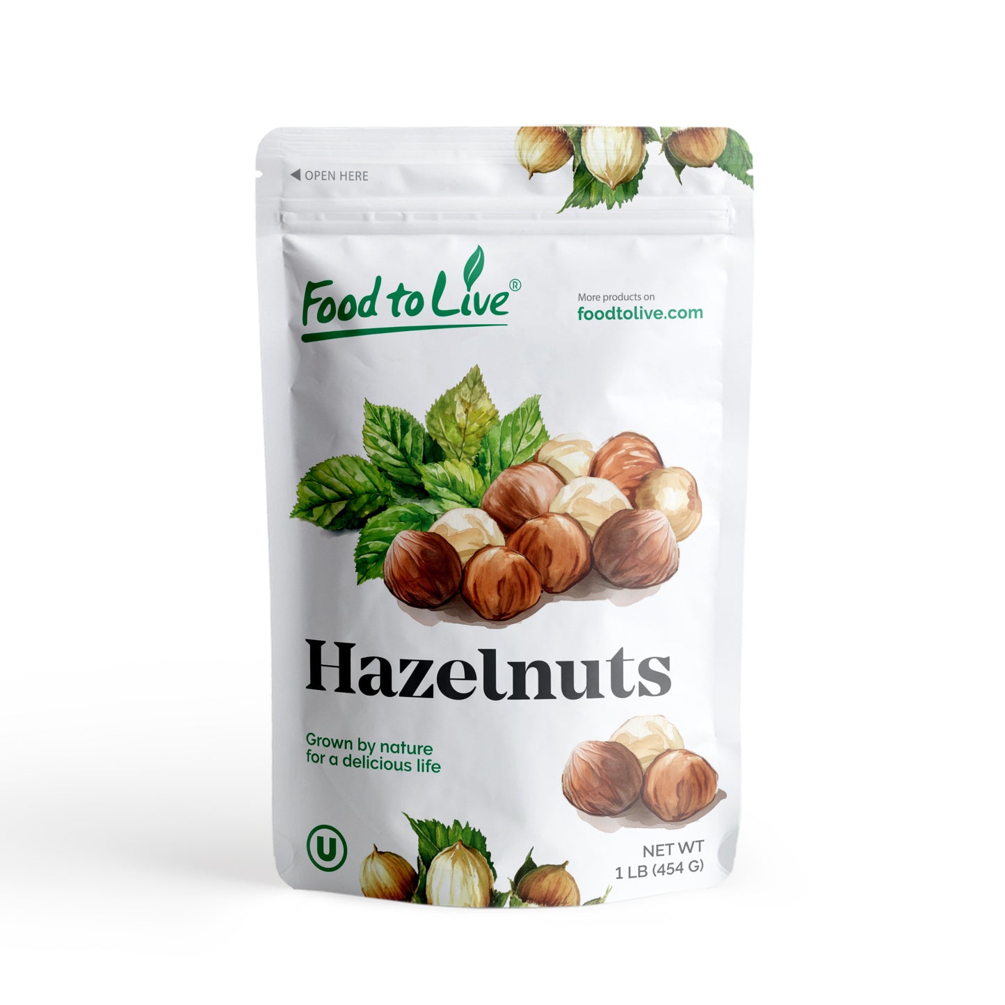 Raw Natural Hazelnuts - by Food To Live