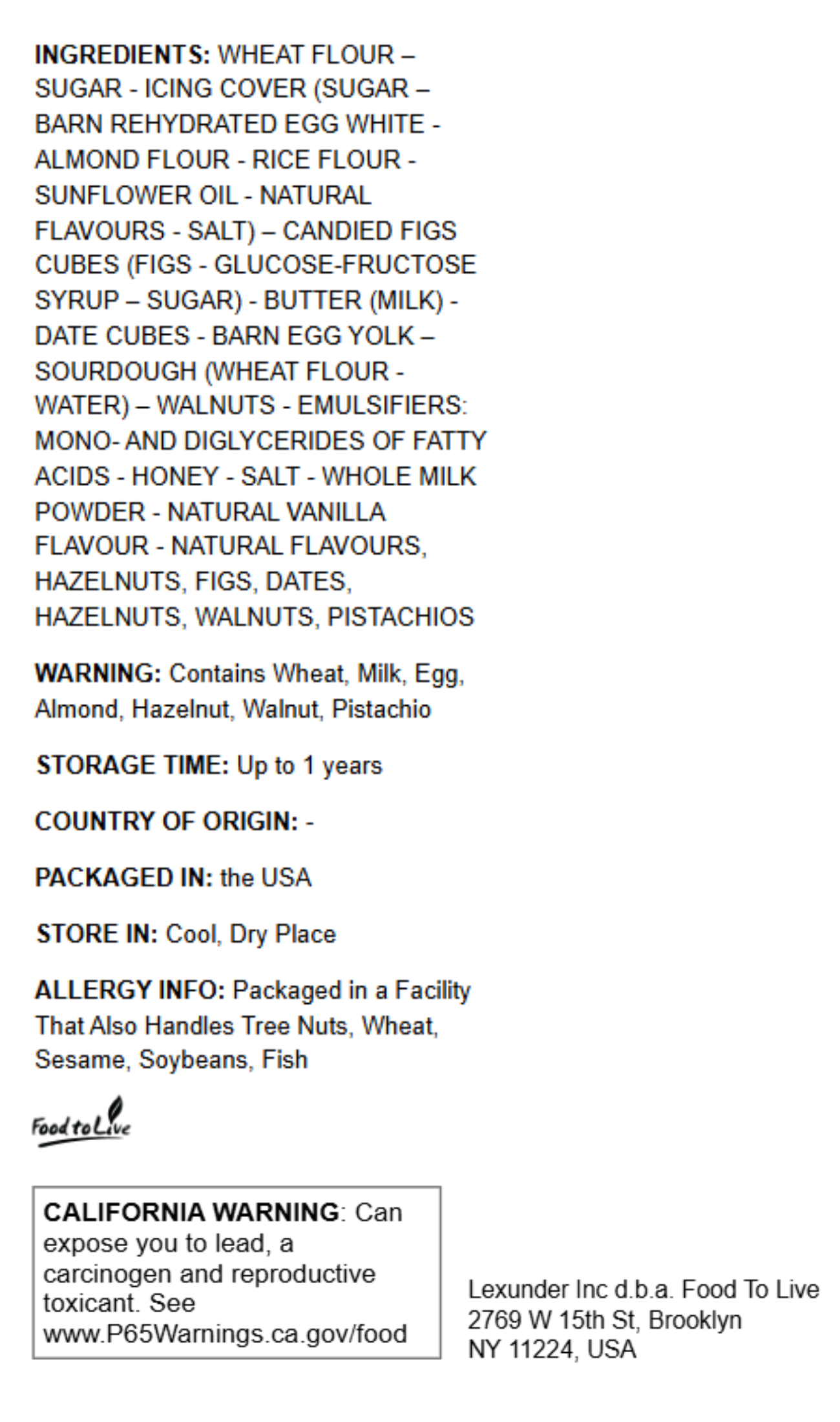 Holiday Panettone and Nuts Collection Basket - by Food to Live