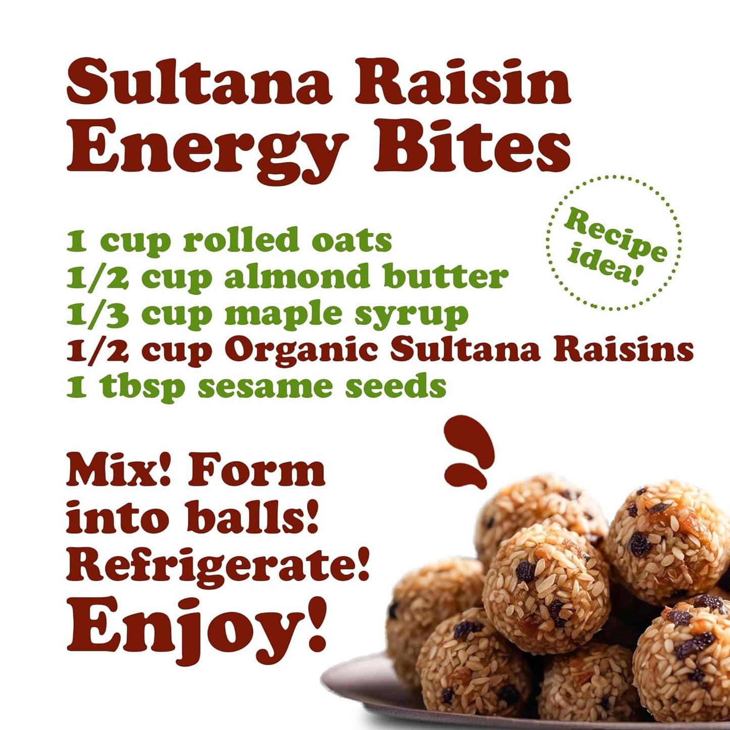 Organic Sultana Raisins - by Food To Live