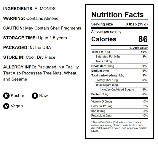 California Unblanched Almond Flour - by Food To Live