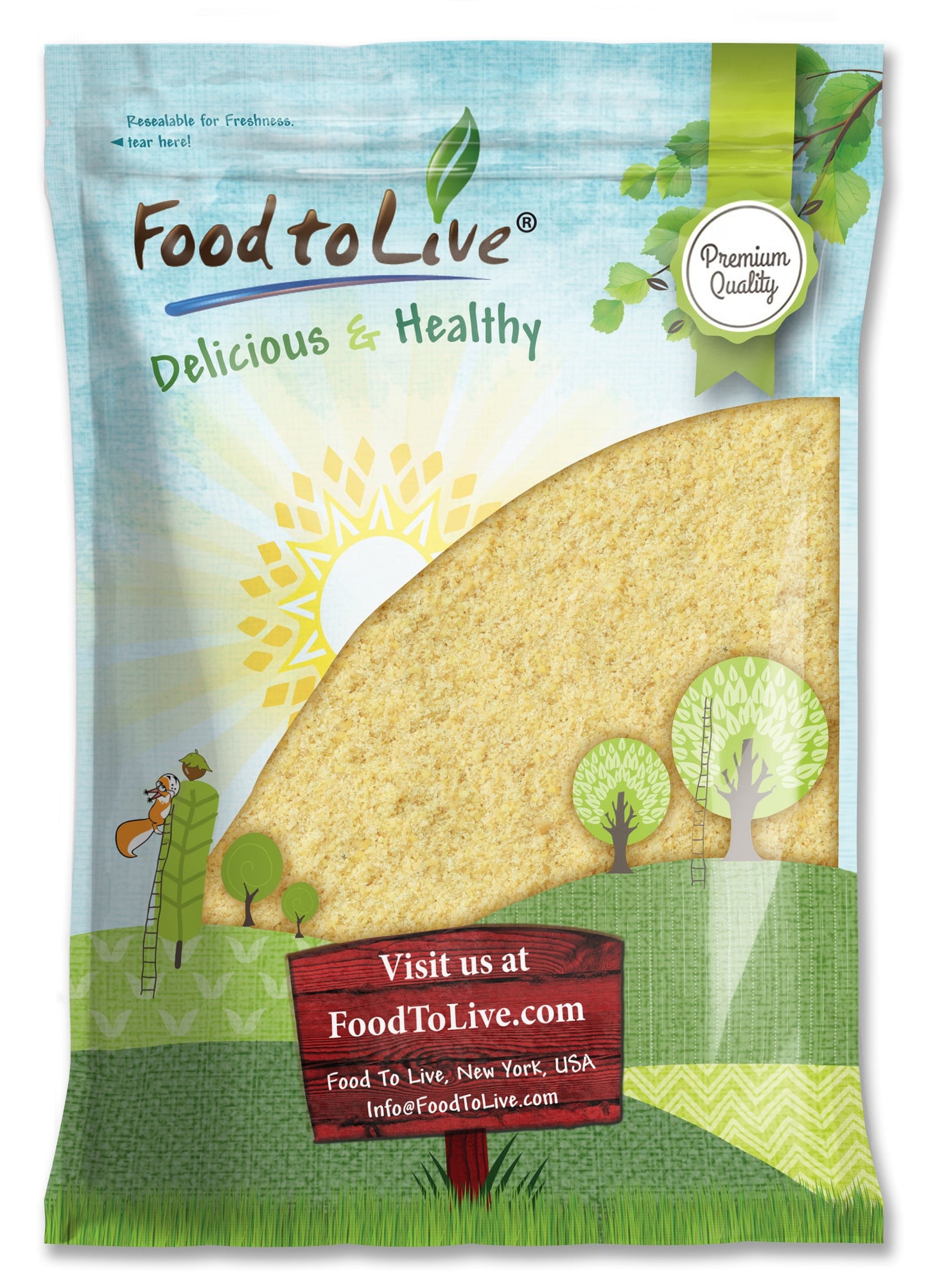 Old Fashioned Cornmeal - by Food To Live