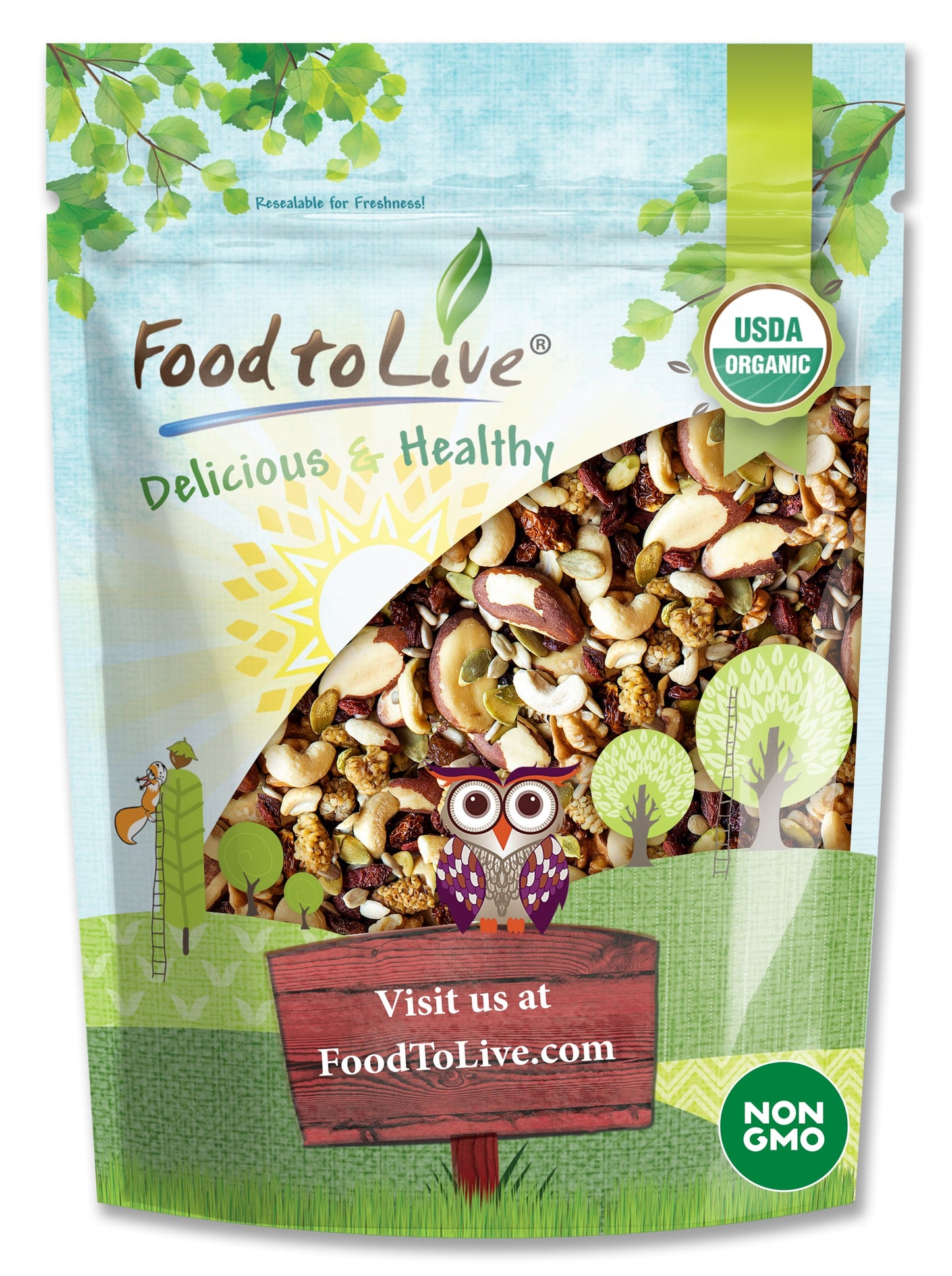 Organic Power Snack Mix - by Food To Live