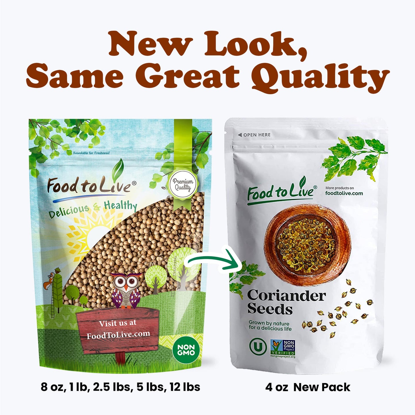 Coriander Seeds Whole - by Food To Live
