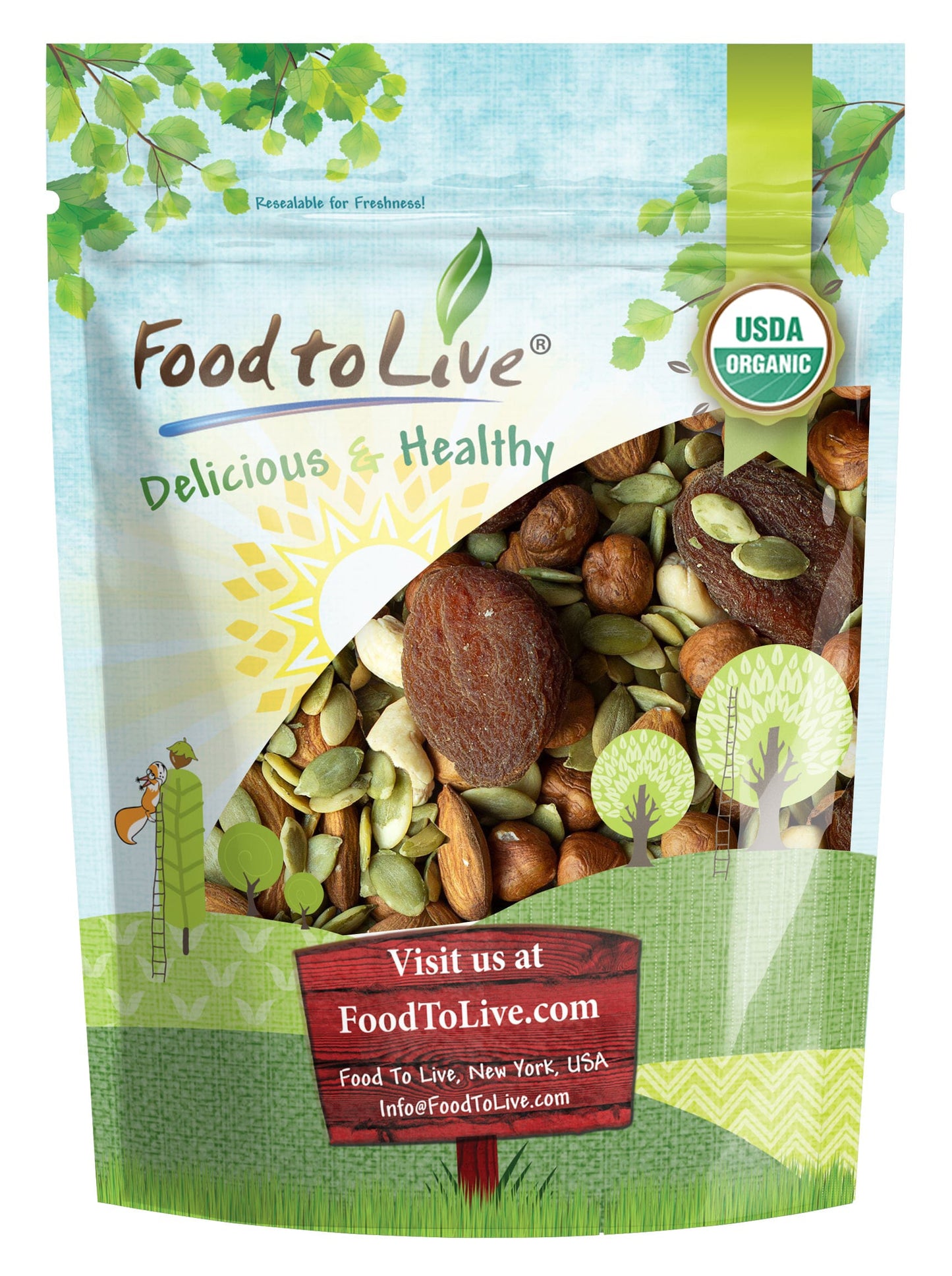 Organic Active Life Trail Mix- by Food To Live