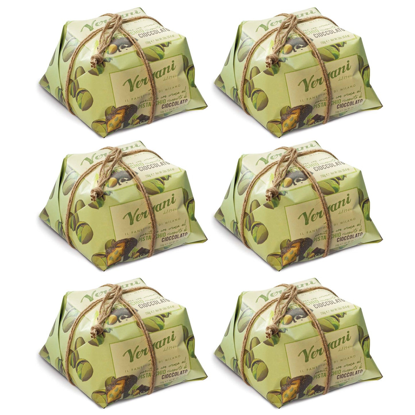 Vergani Pistachio and Chocolate Panettone - 750g (1.65 lb)