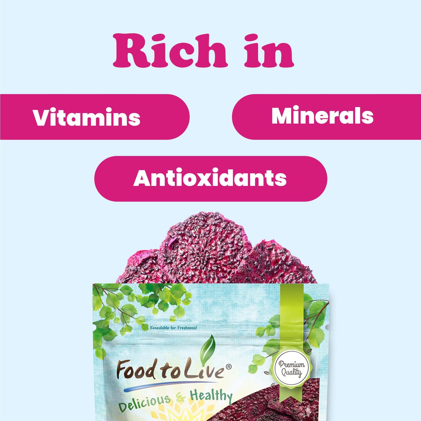Red Dragon Fruit Slices - by Food To Live