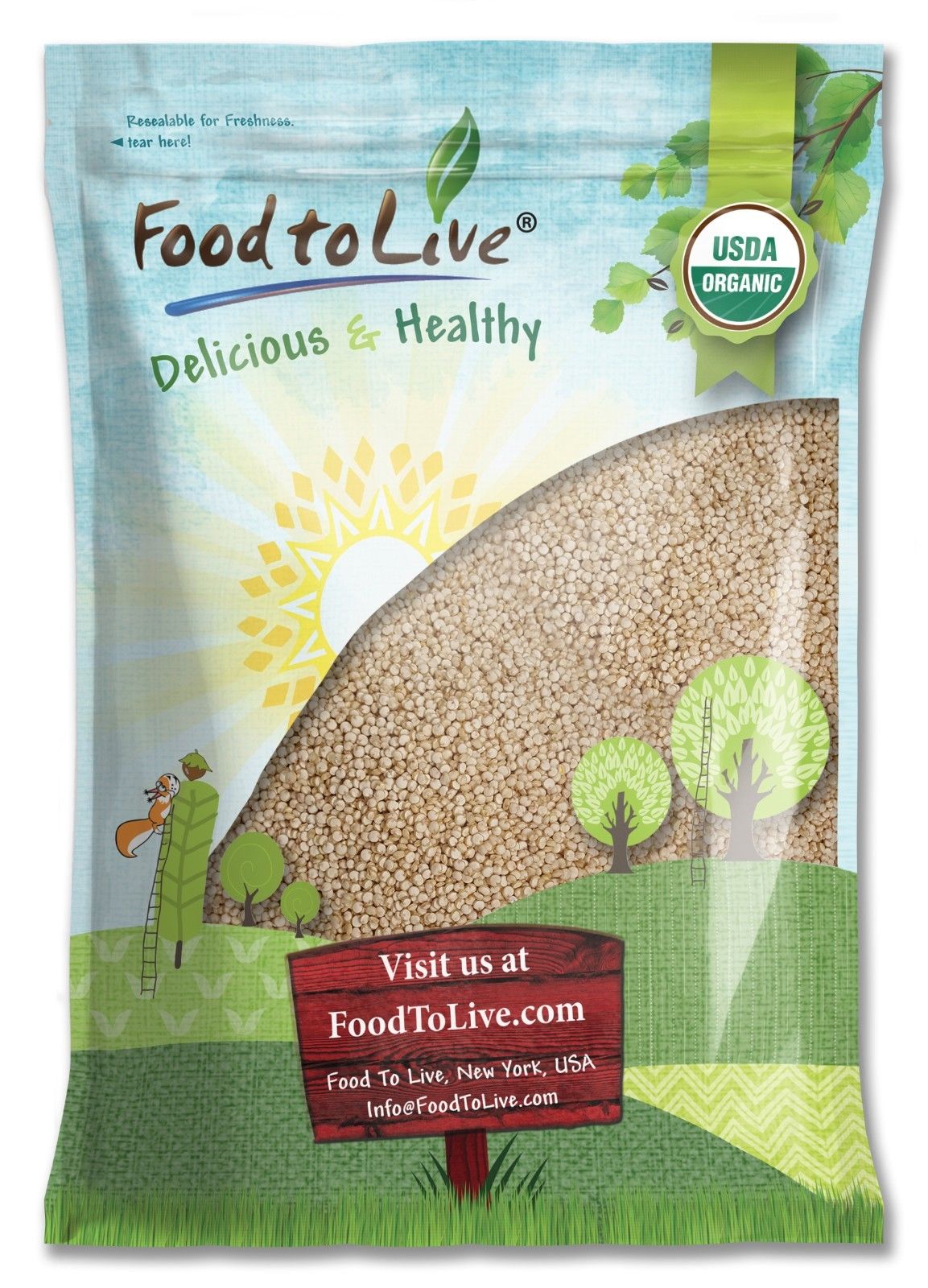 Organic Royal White Quinoa - by Food To Live