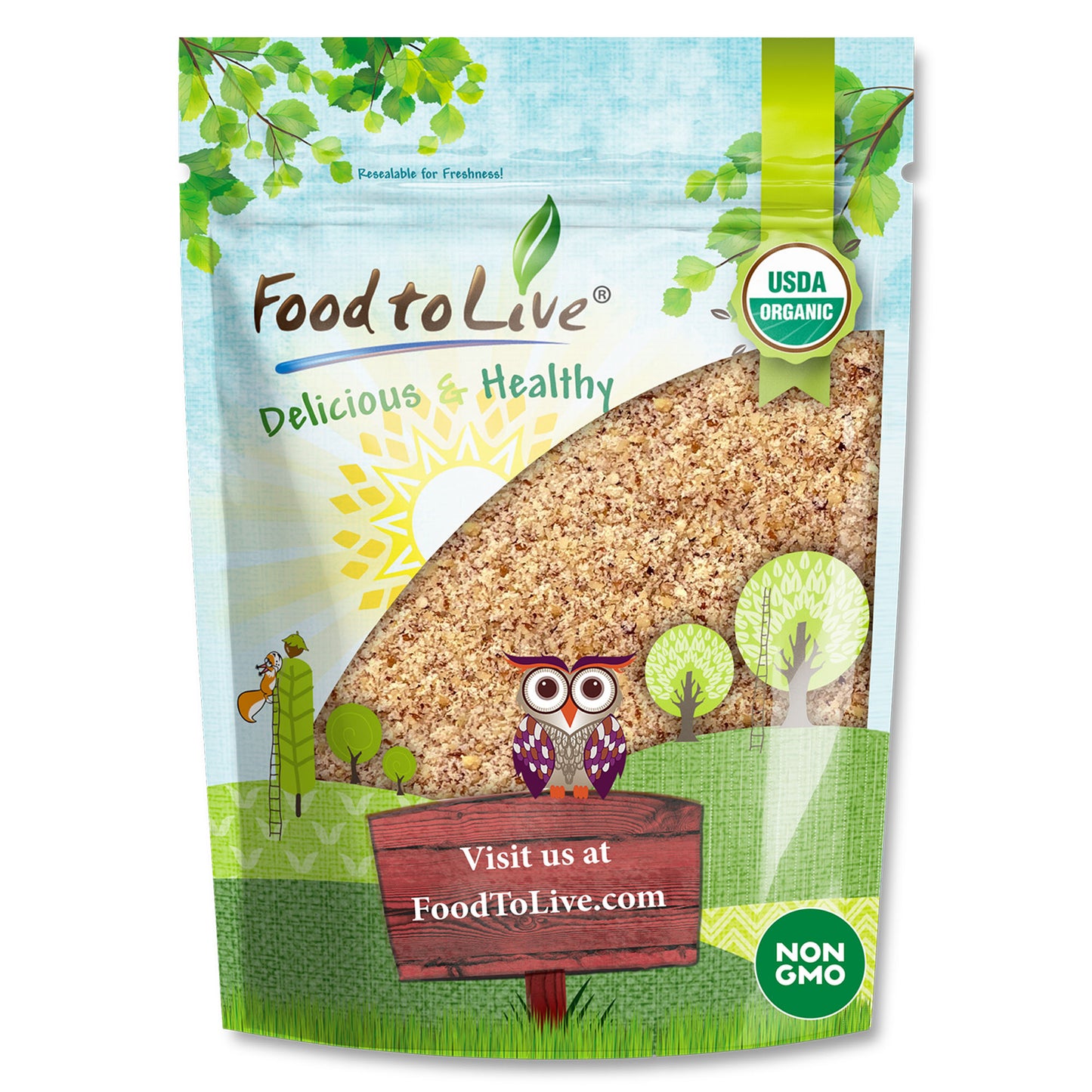 Organic Hazelnut Meal - by Food To Live