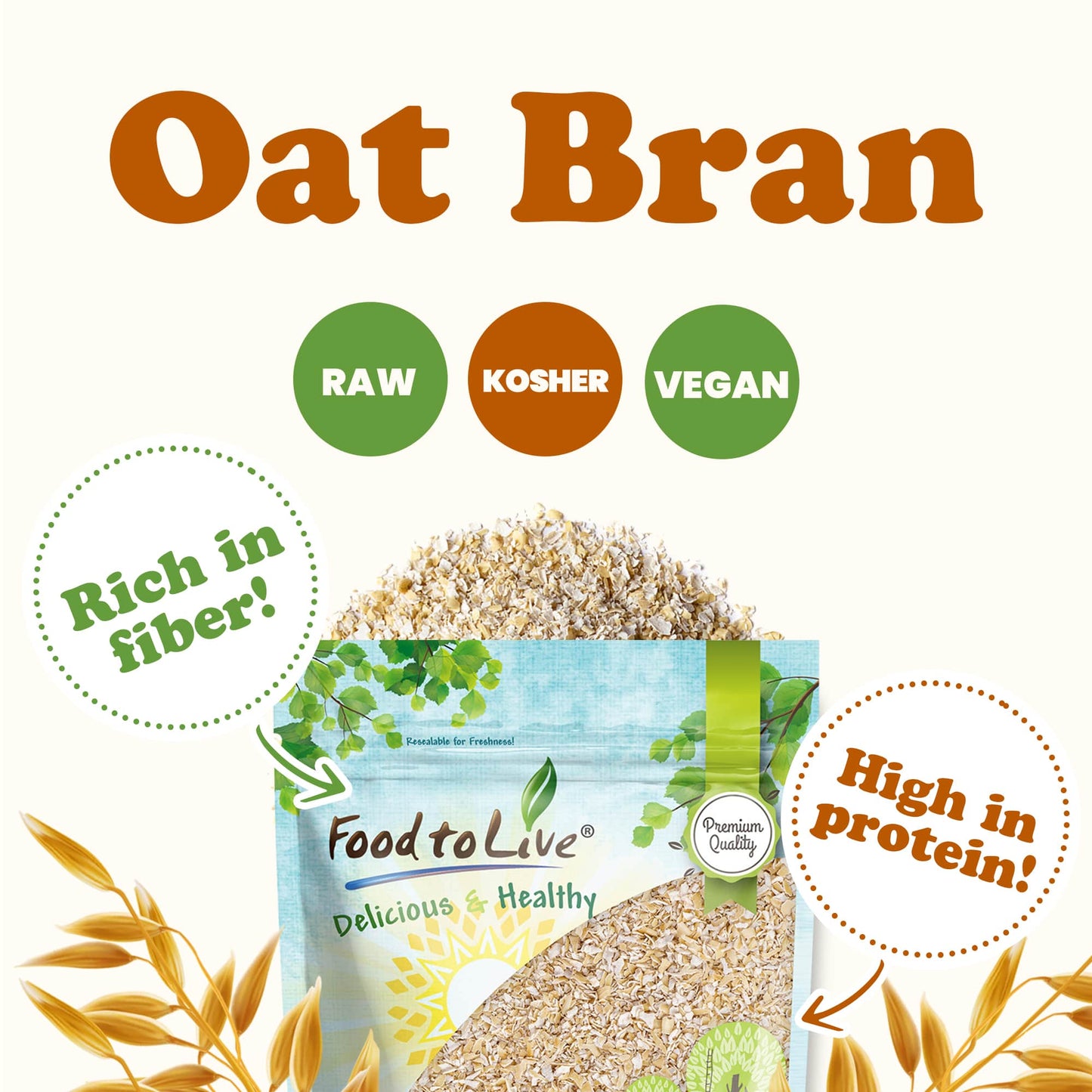 Oat Bran - by Food To Live