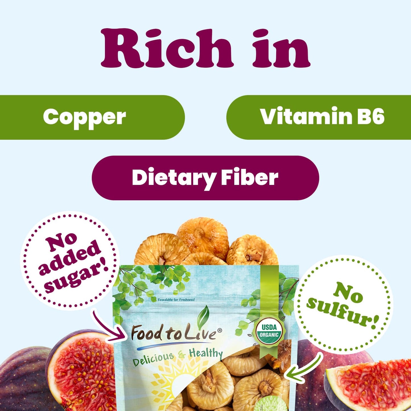 Organic Figs - by Food To Live