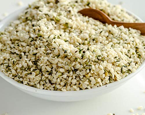 Hemp Seeds - Raw Hearts, Hulled, Shelled, Kosher, Bulk, Rich in Omega 3 and 6, Low Carb, Low Sodium, Good Source of Protein and Iron, Product of China