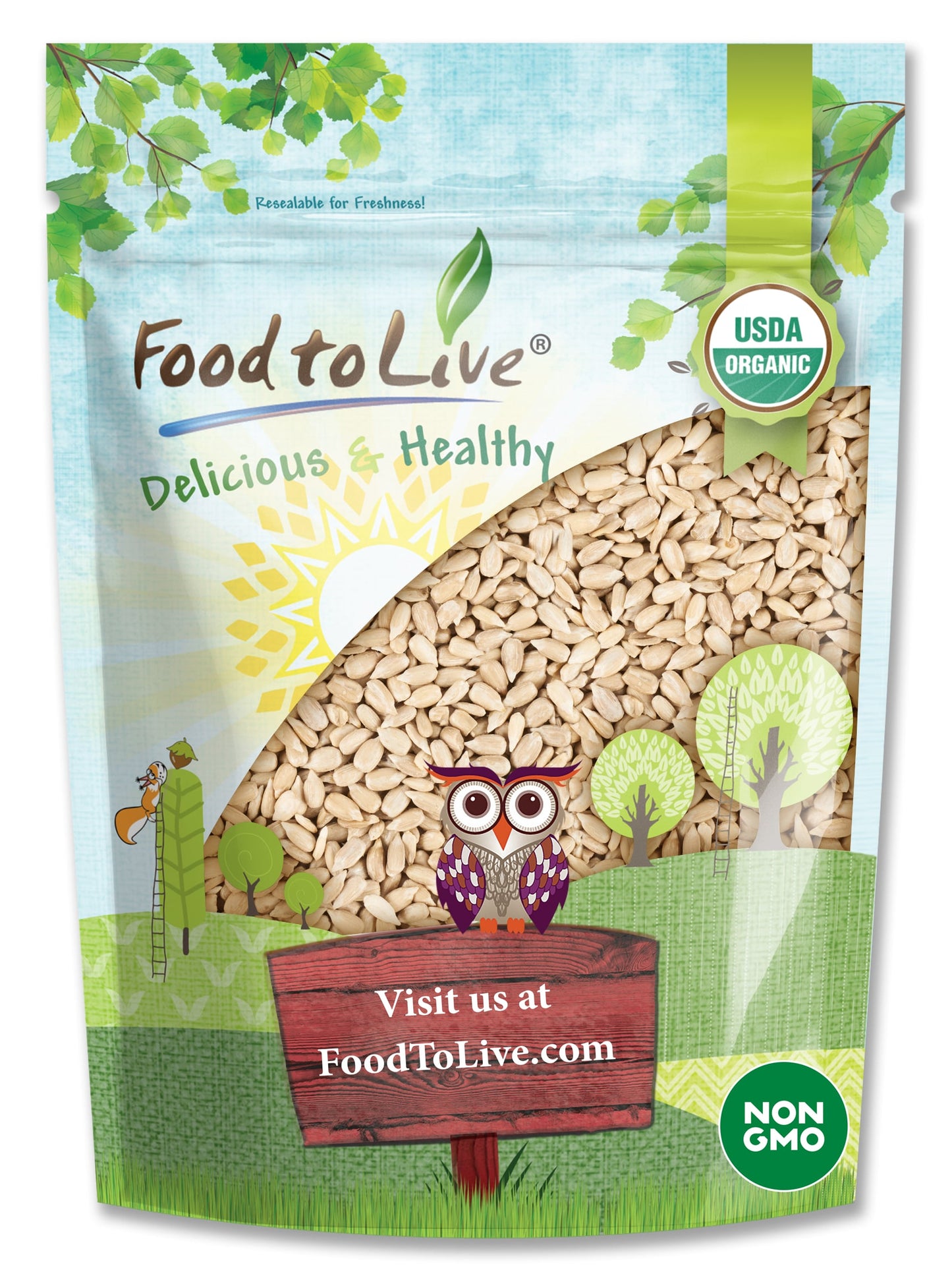 Organic Sunflower Seeds - by Food To Live