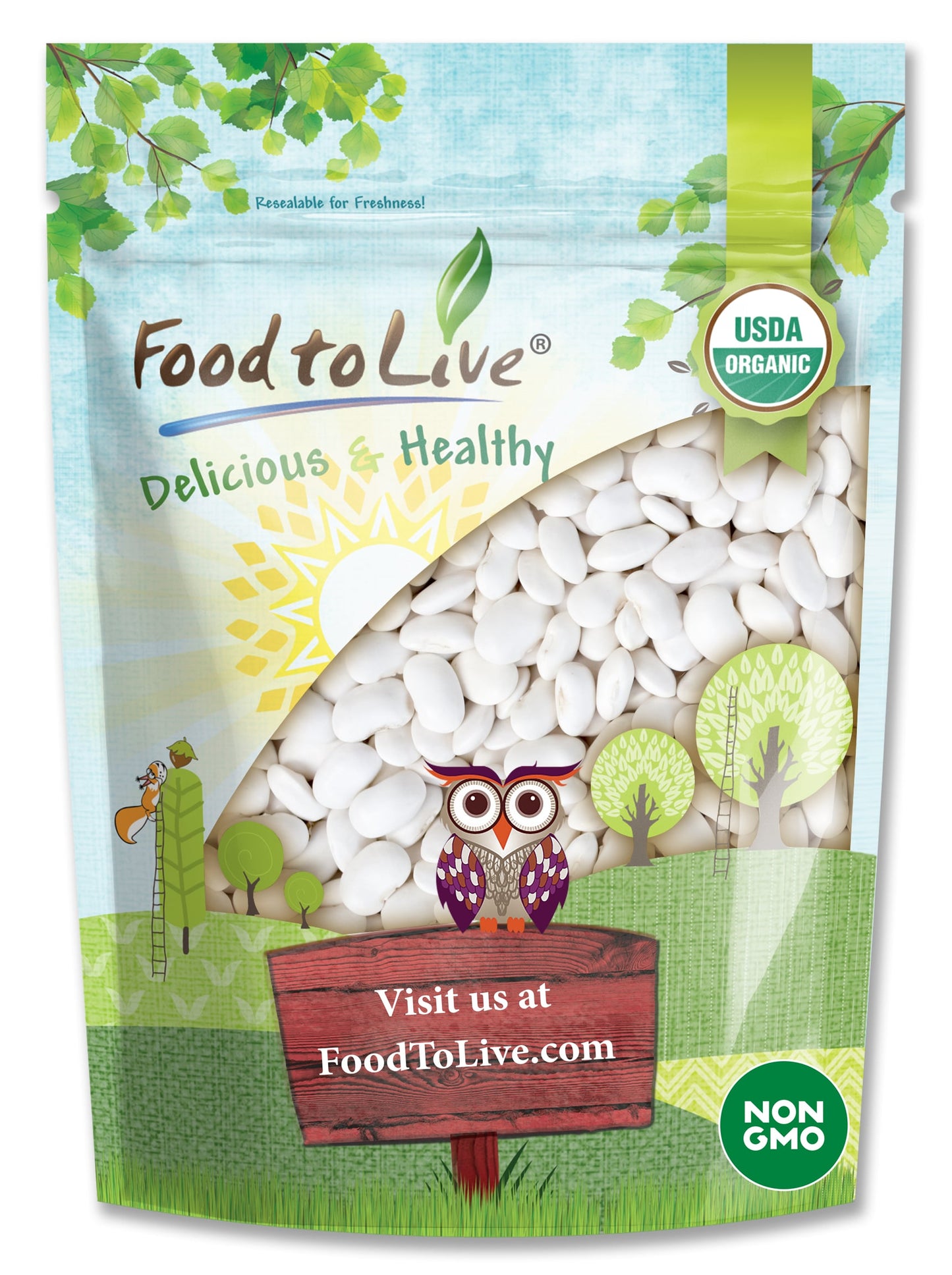 Organic Great Northern Beans - by Food To Live