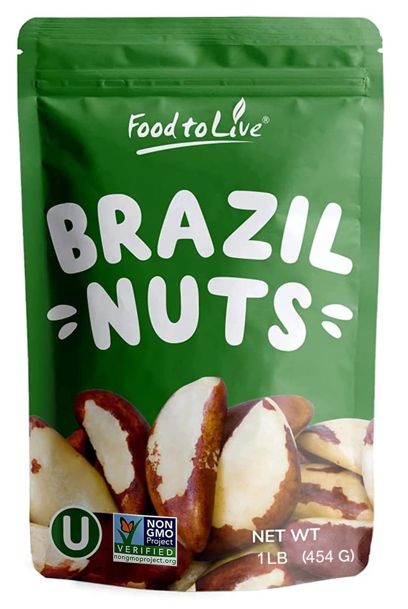 Dry Roasted Brazil Nuts with Himalayan Salt - by Food To Live