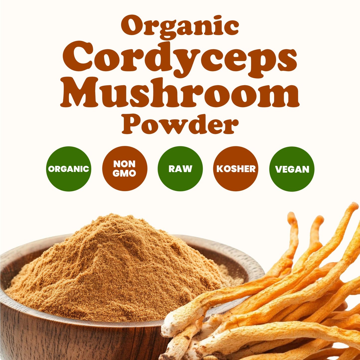 Organic Cordyceps Mushroom Powder - by Food To Live