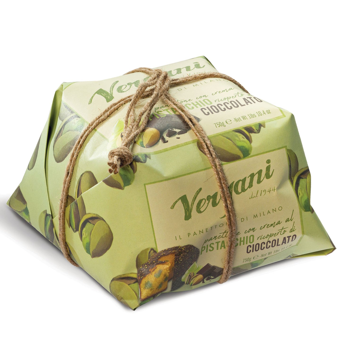 Vergani Pistachio and Chocolate Panettone - 750g (1.65 lb)