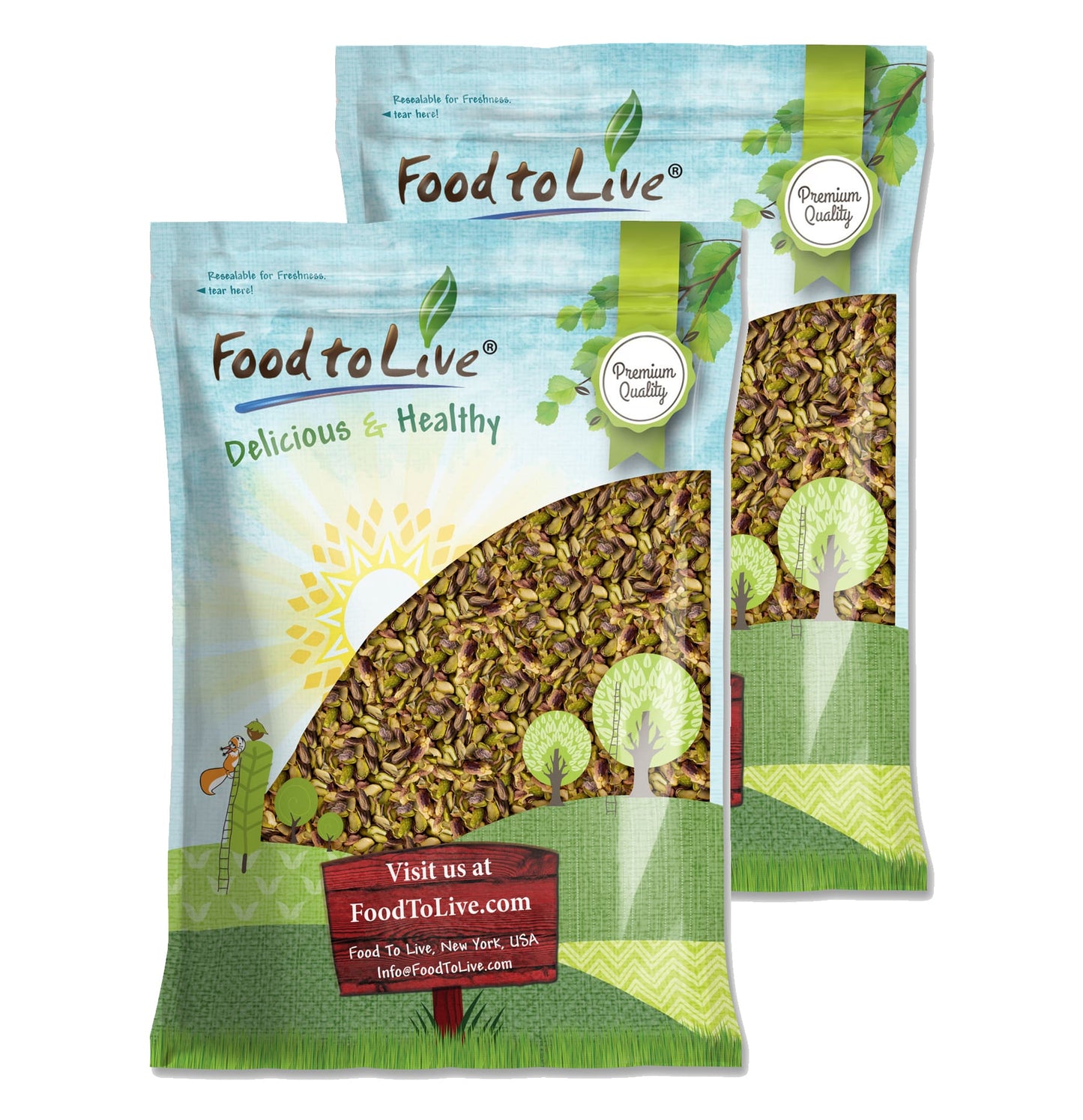 Dry Roasted Pistachio Halves and Pieces - by Food To Live