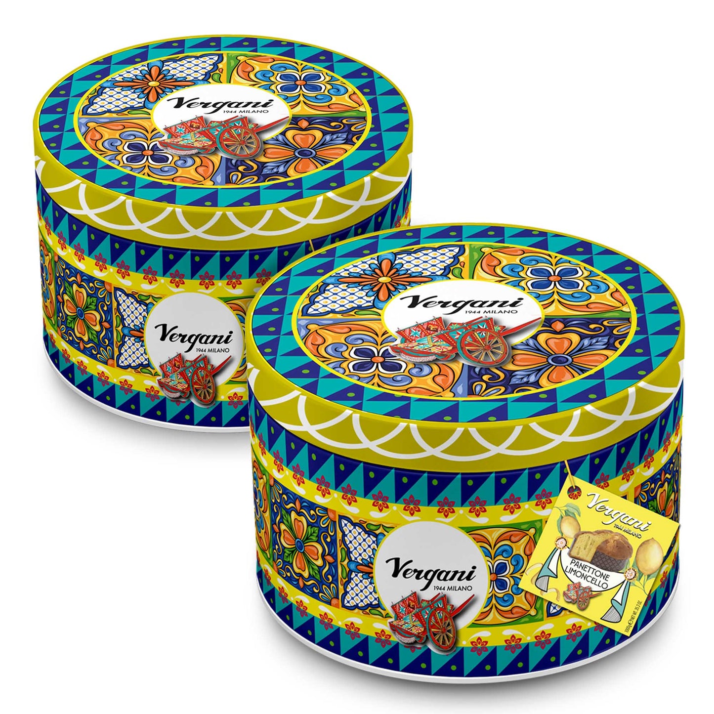 Vergani Sicily Lemon Cream Panettone -Traditional Italian Holiday Cake with Lemon Cream Filling, Premium Gift-Boxed Dessert, Wholesale
