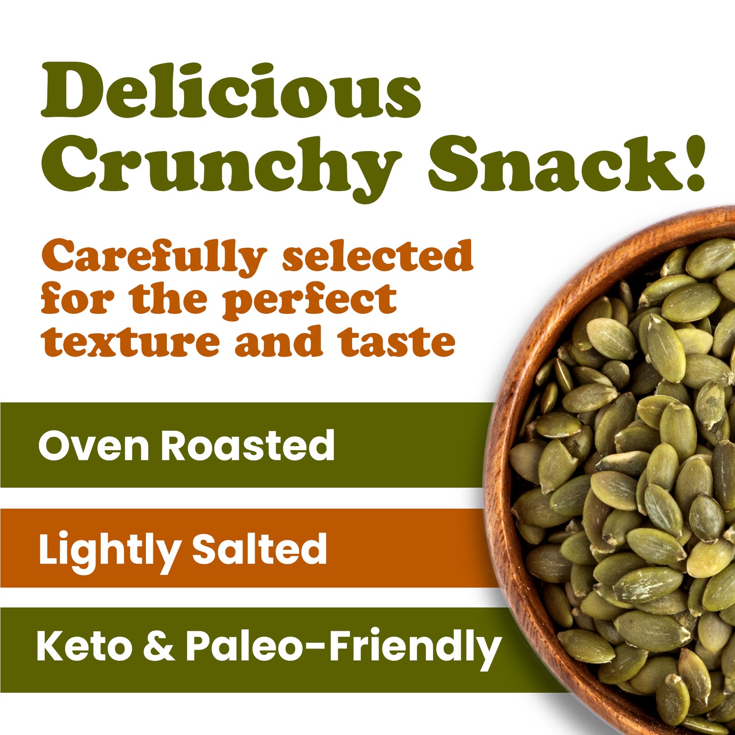 Dry Roasted Pumpkin Seed with Himalayan Salt - by Food To Live