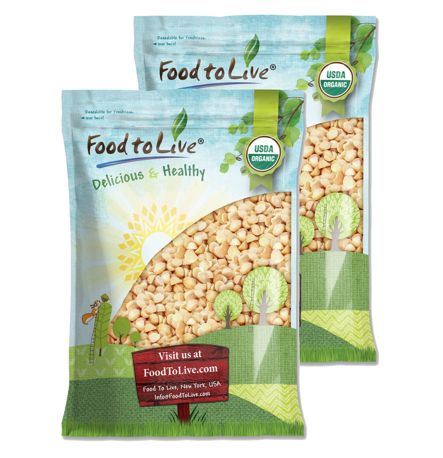 Organic Macadamia Nut Halves and Pieces - by Food To Live