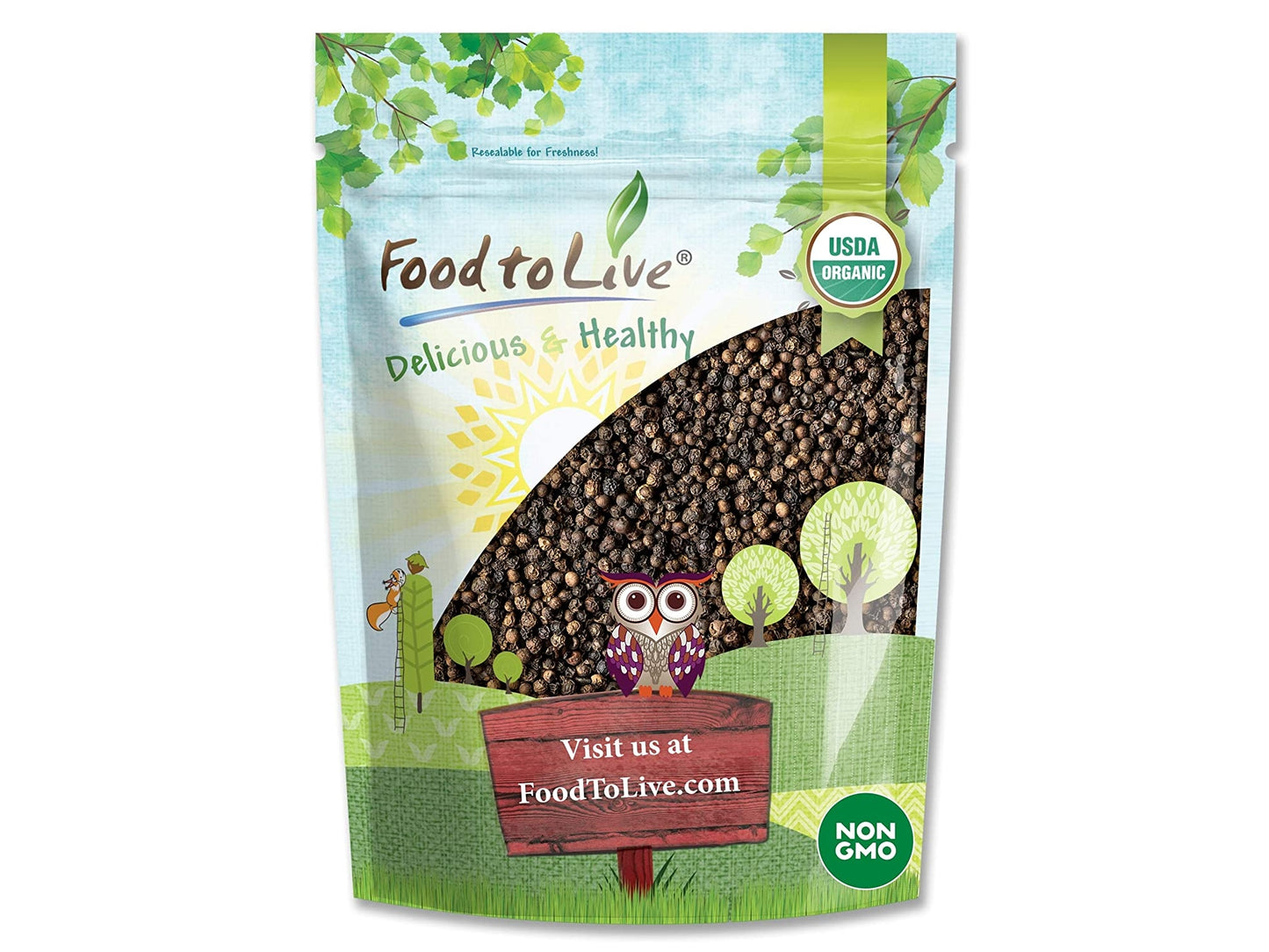 Organic Black Pepper - by Food To Live