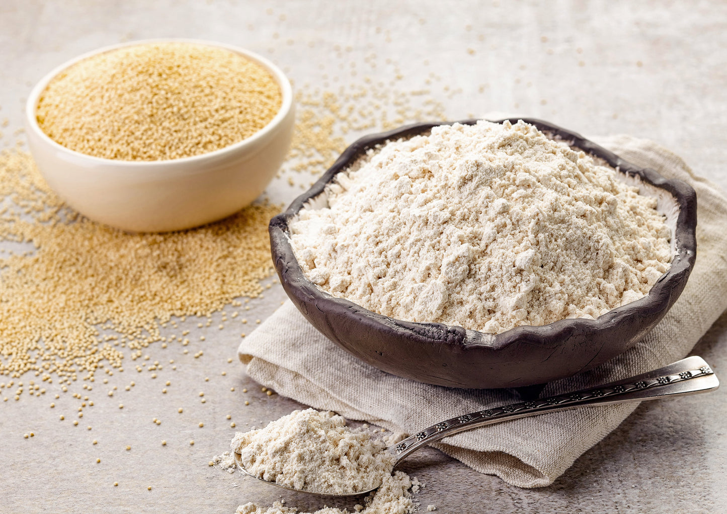 Gluten Free Organic Amaranth Flour – Non-GMO Whole Grain Flour, Vegan Fine Meal, Bulk Powder. High in Fiber, Protein. Great for Cooking, Baking, and as Thickener. Made in USA