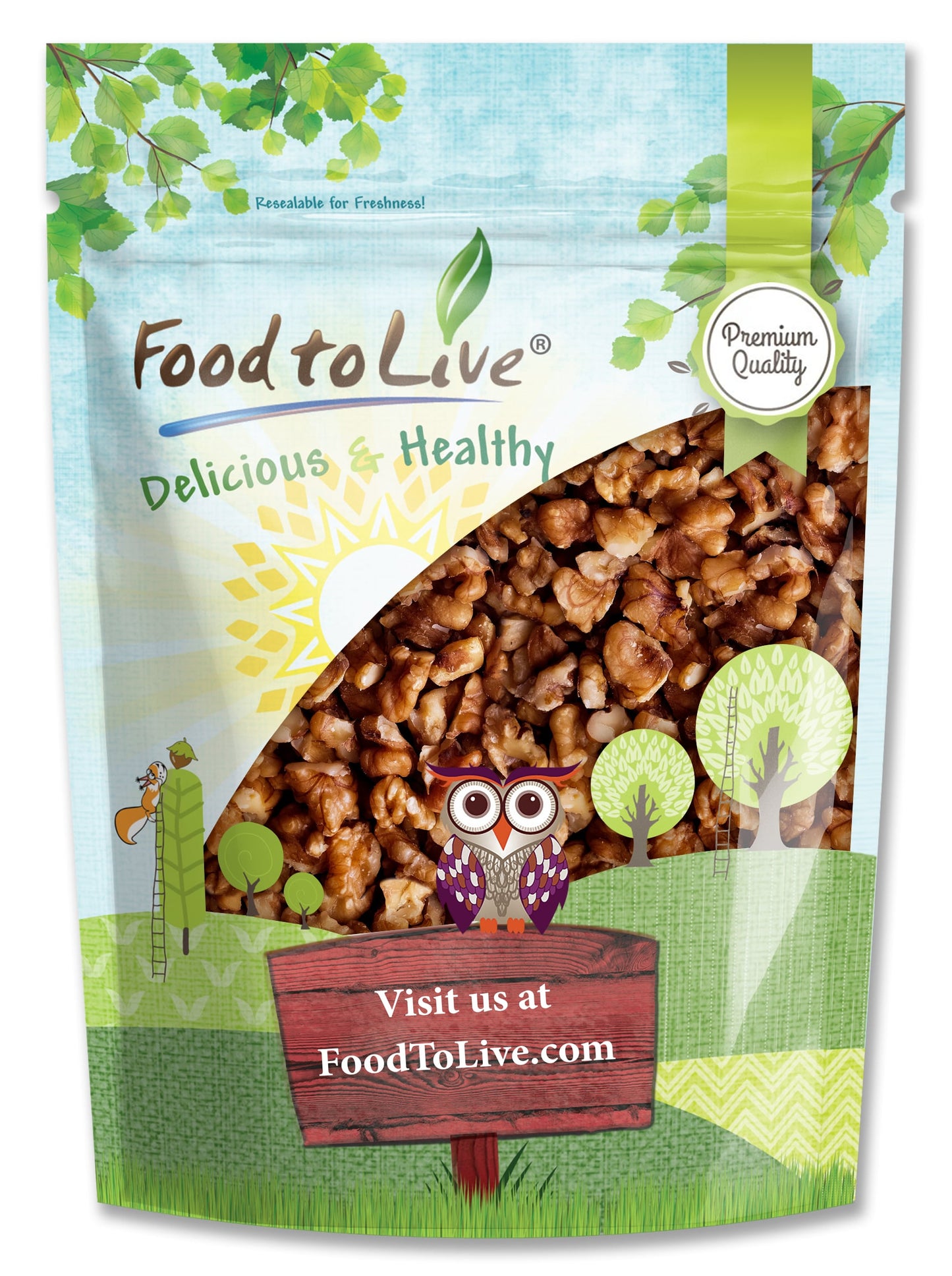 Dry Roasted Walnuts - by Food To Live