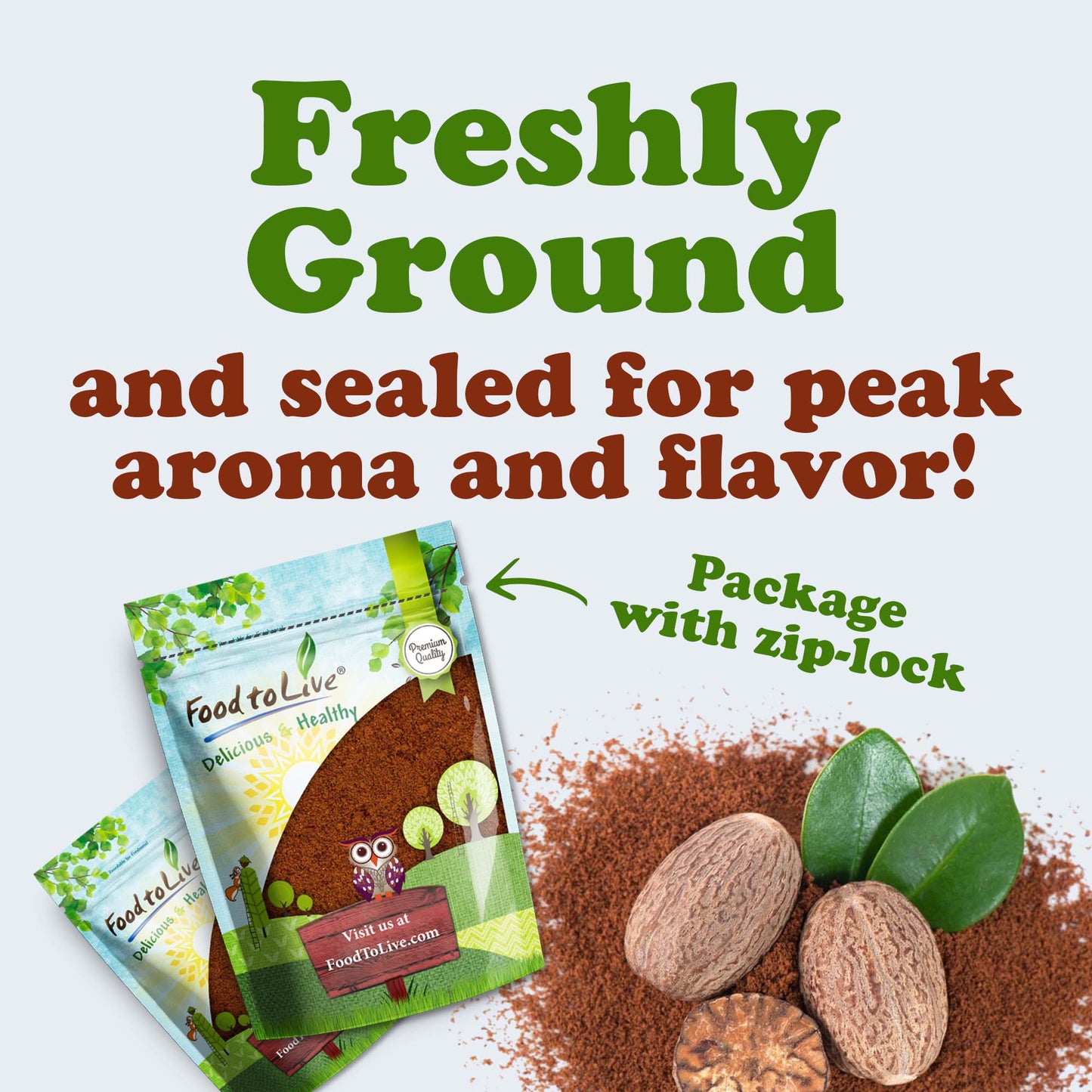 Ground Nutmeg – by Food to Live