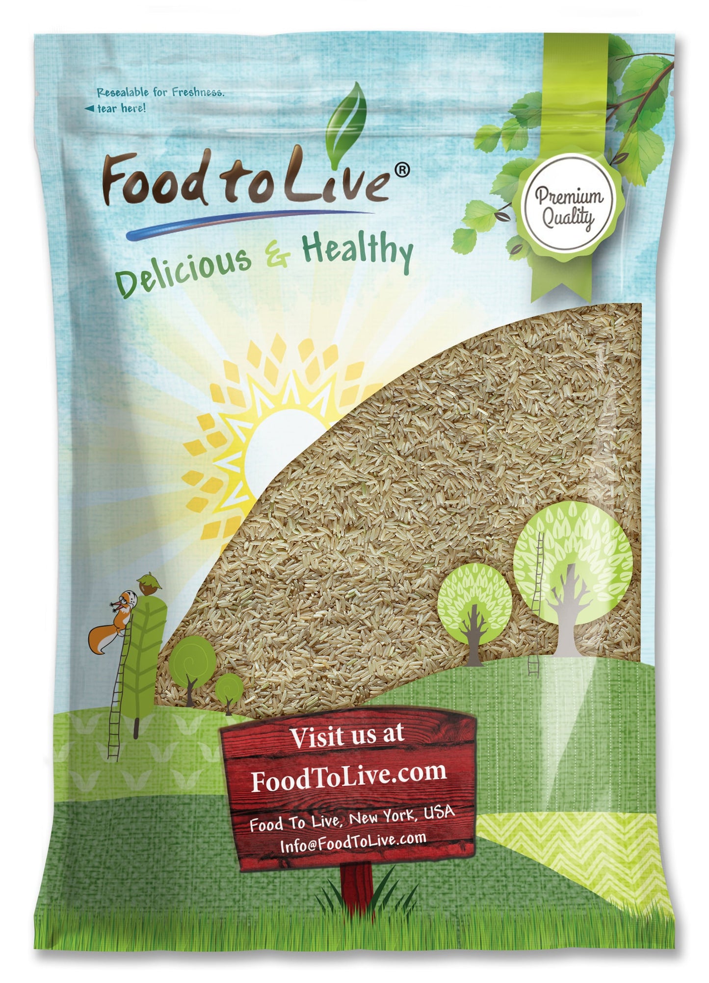 Long Grain Brown Rice - by Food To Live