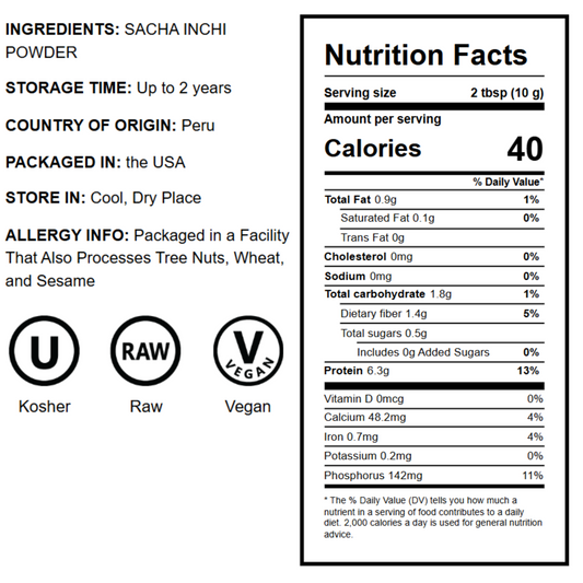 Sacha Inchi Powder - by Food To Live
