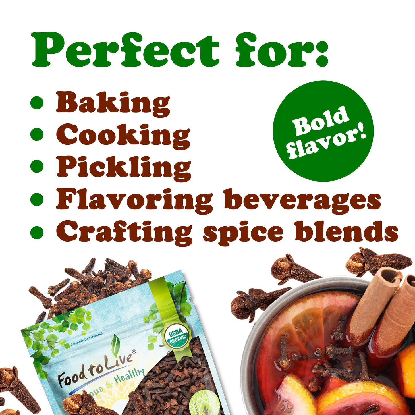 Organic Whole Clove - by Food to Live