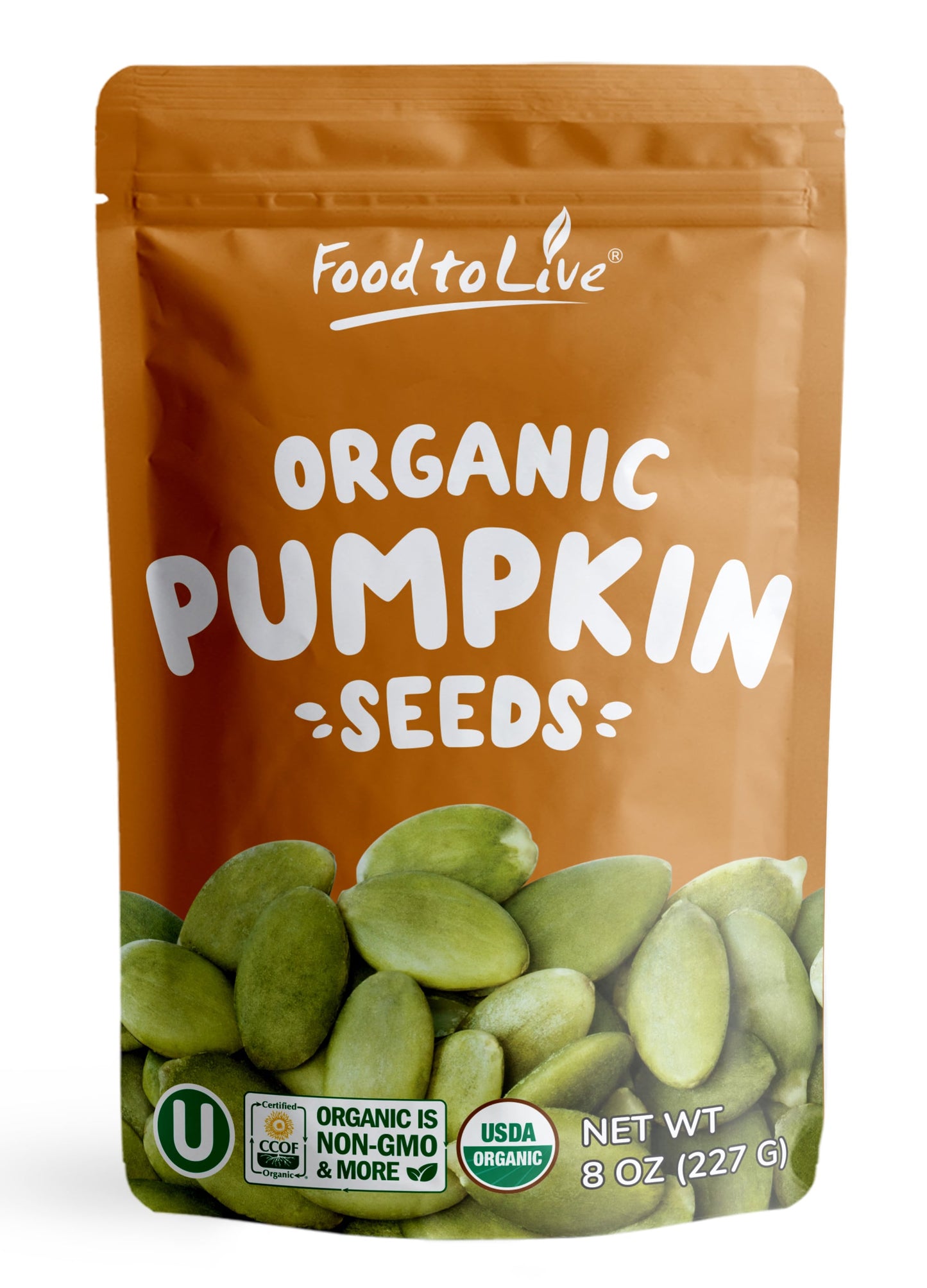 Organic Sprouted Pumpkin Seeds with Himalayan Salt - by Food To Live