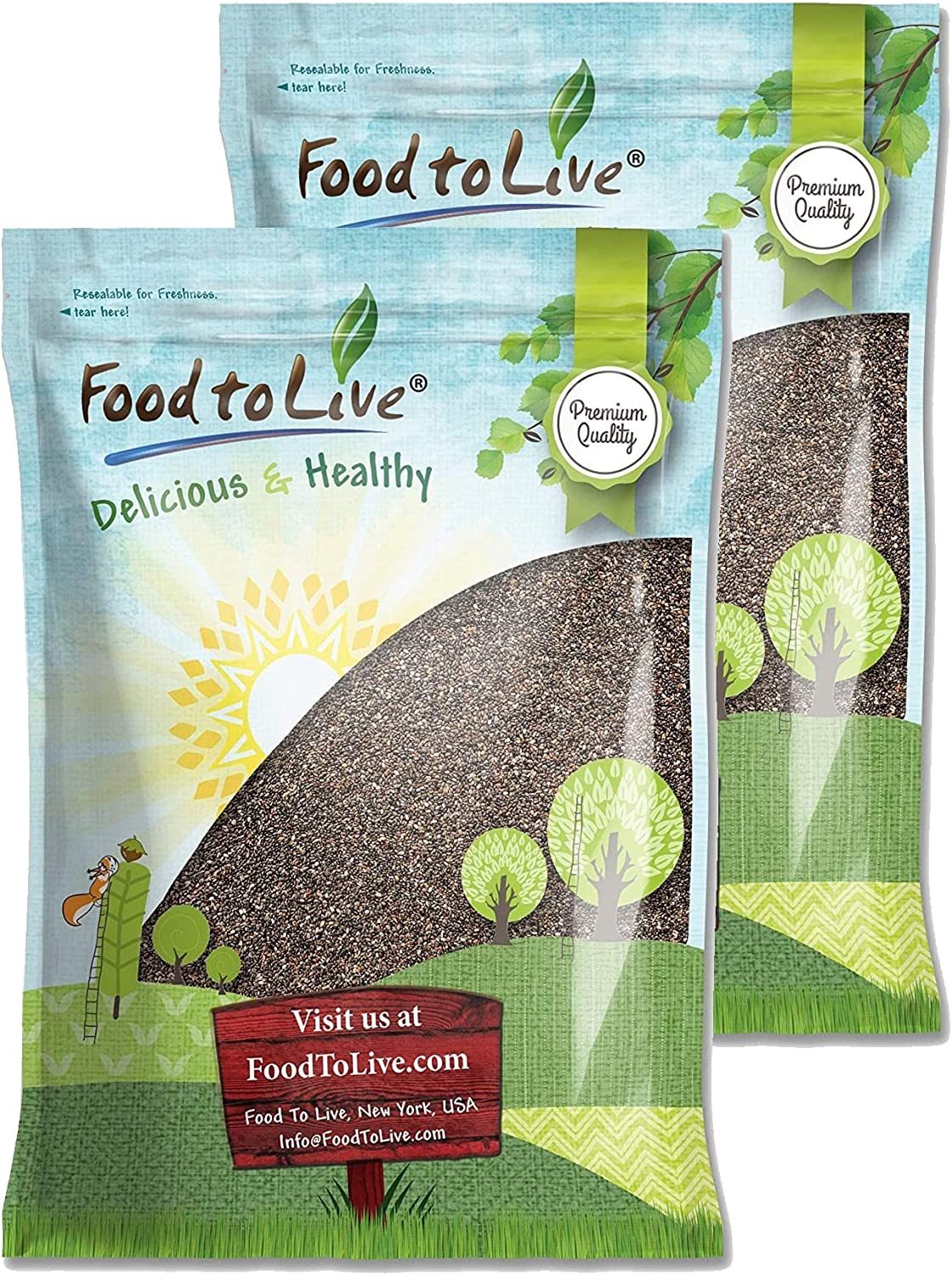 Black Chia Seeds - by Food To Live