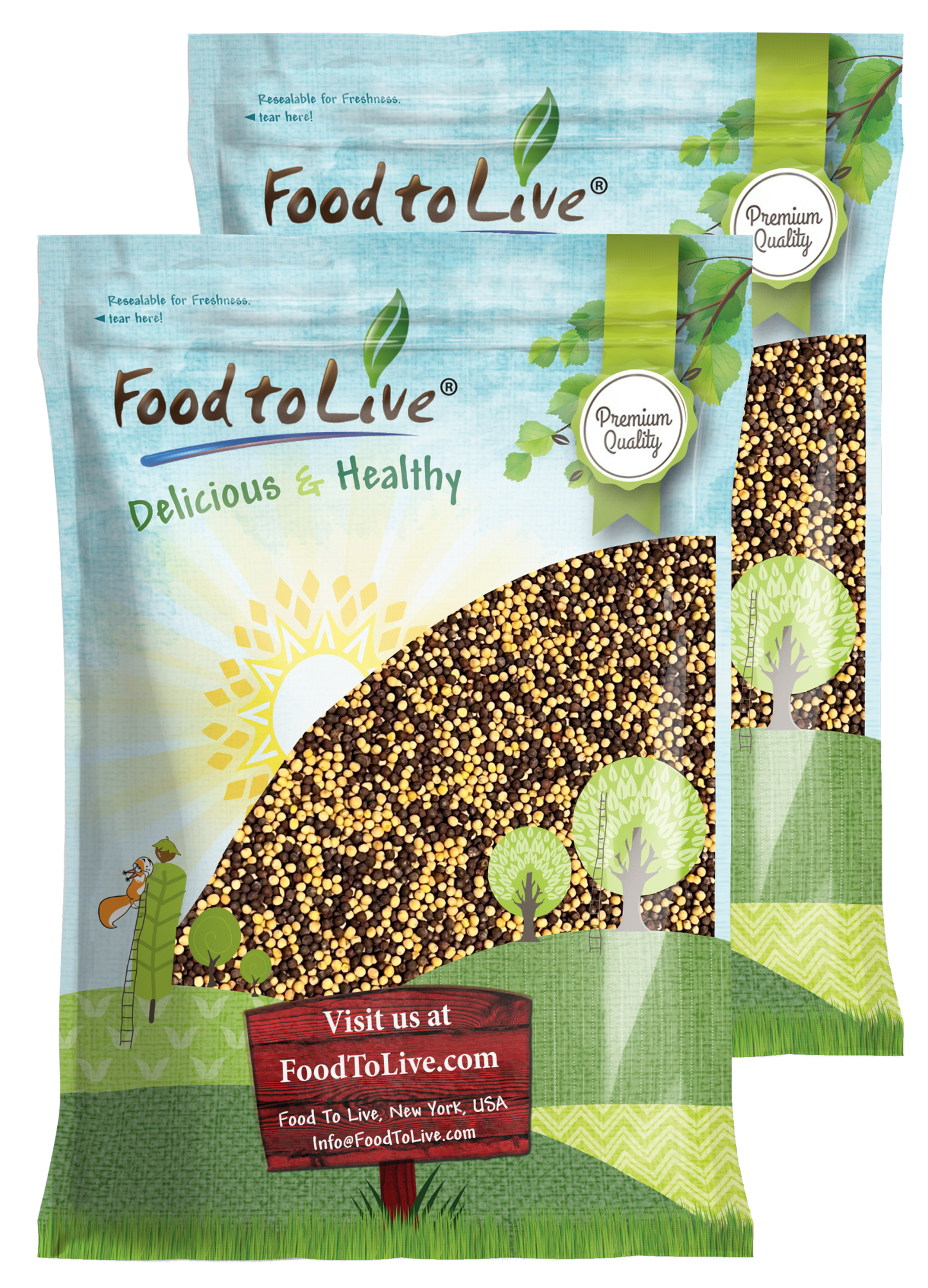Organic Black and Yellow Mustard Seeds Mix - by Food to Live